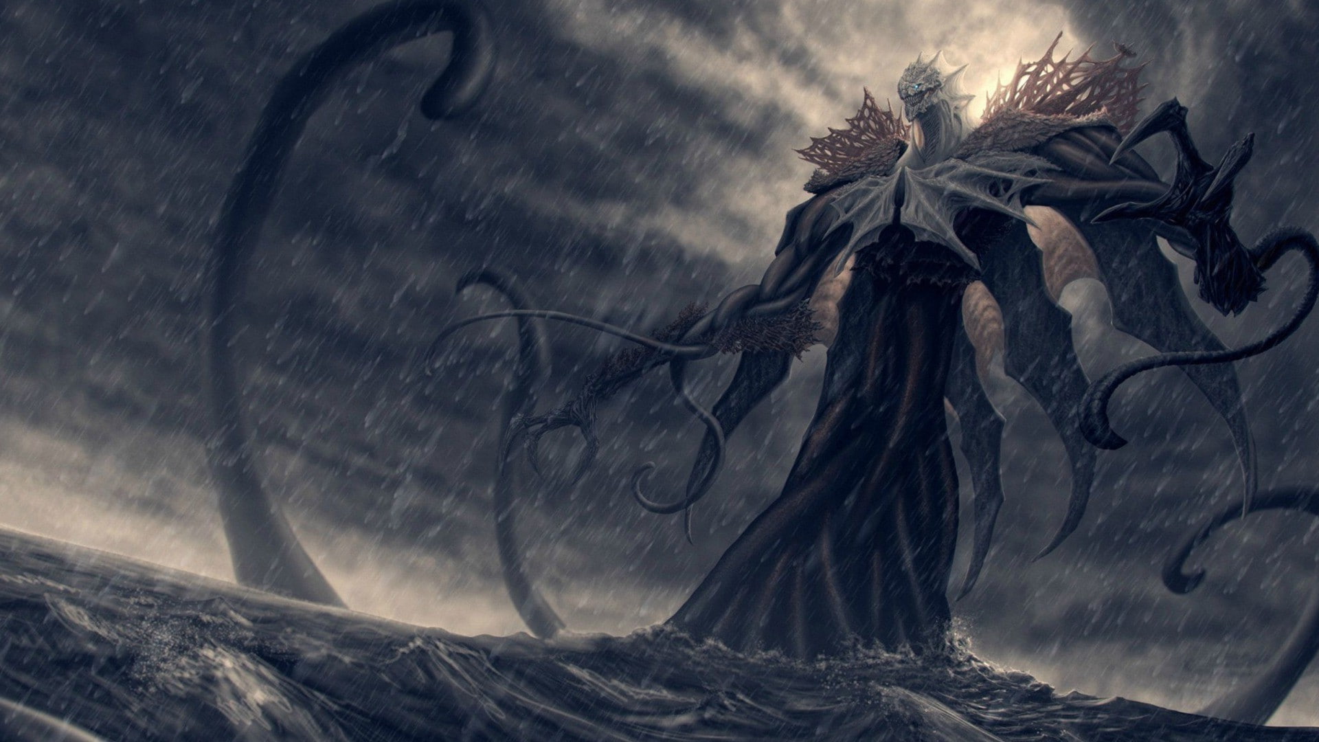 Kraken, fantasy Art, 1080P, HD Wallpaper
