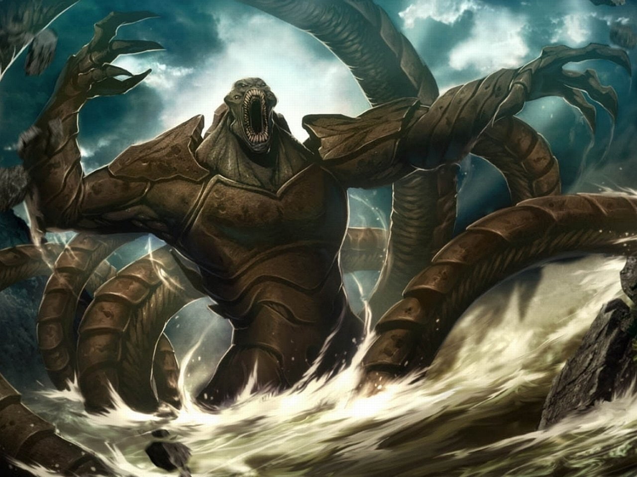 Kraken, 720P, Fantasy, HD Wallpaper