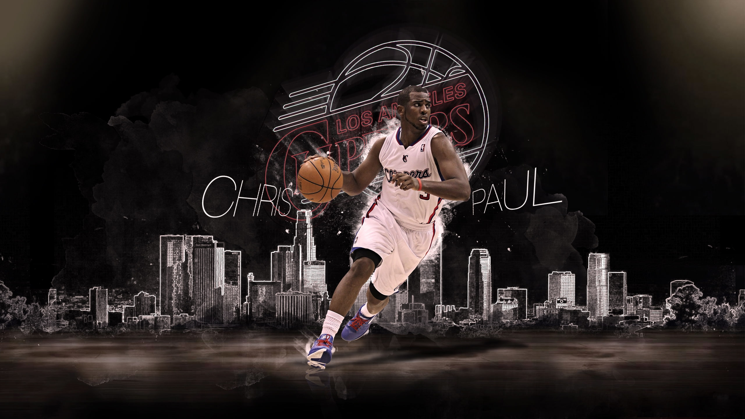 angeles, los, clippers, chris, paul, Chris Paul, sportsman, 2K, HD Wallpaper