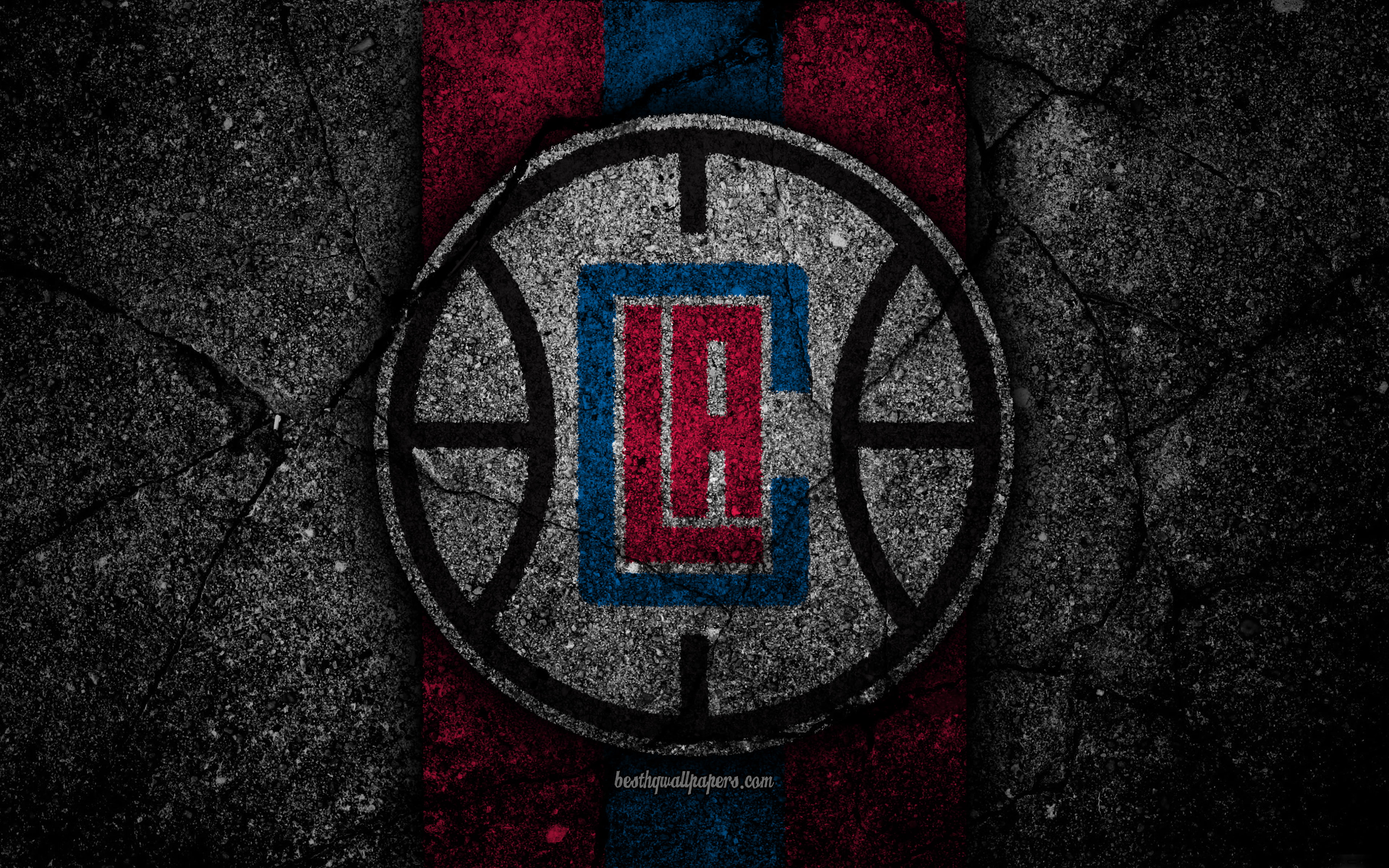 Logo, 4K, NBA, Basketball, Los Angeles Clippers, HD Wallpaper