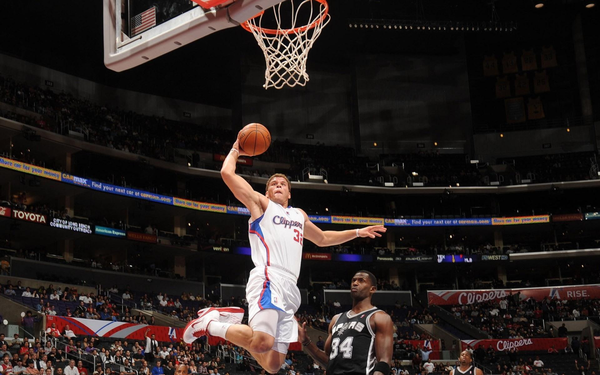 1080P, basketball, dunk, nba, blake griffin, clippers, HD Wallpaper