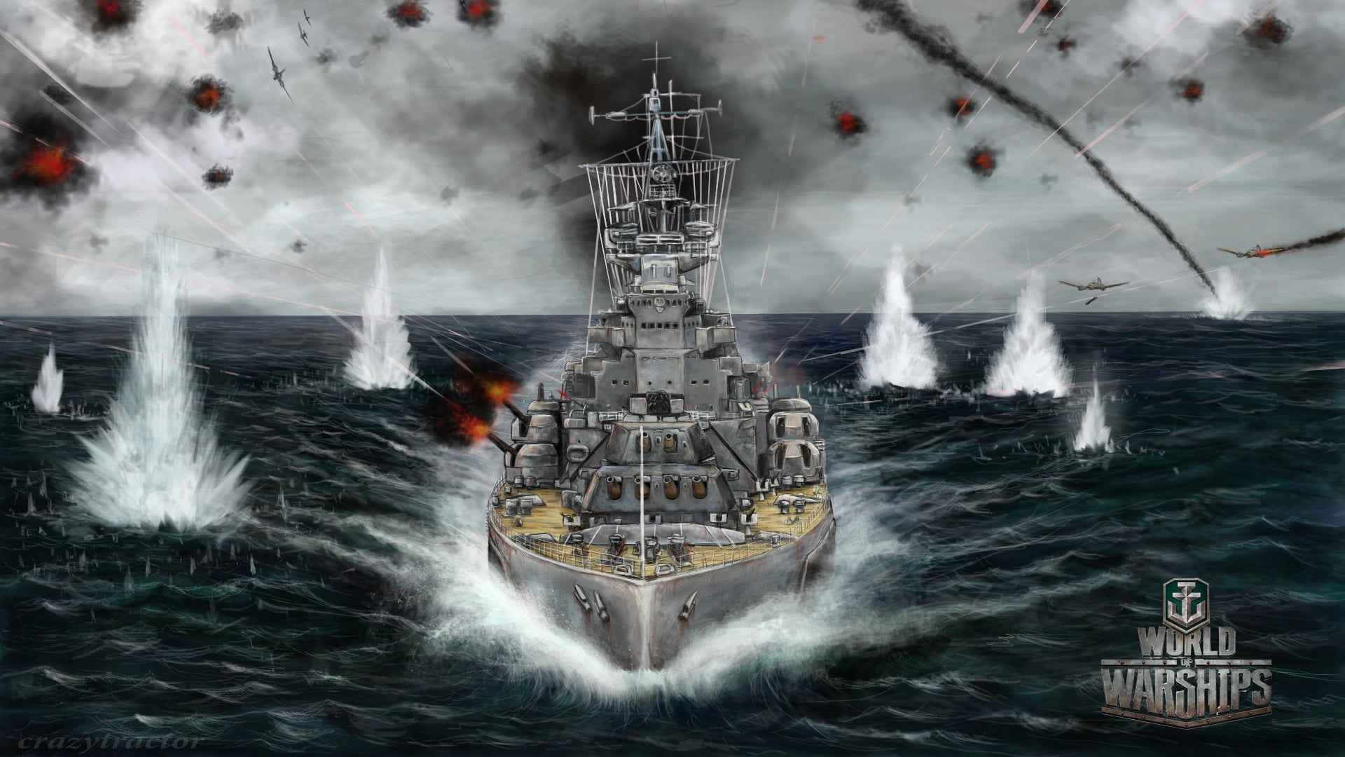 world of warship, warships, nautical Vessel, architecture, no people, navy, water, smoke - physical structure, building exterior, environment, HD Wallpaper