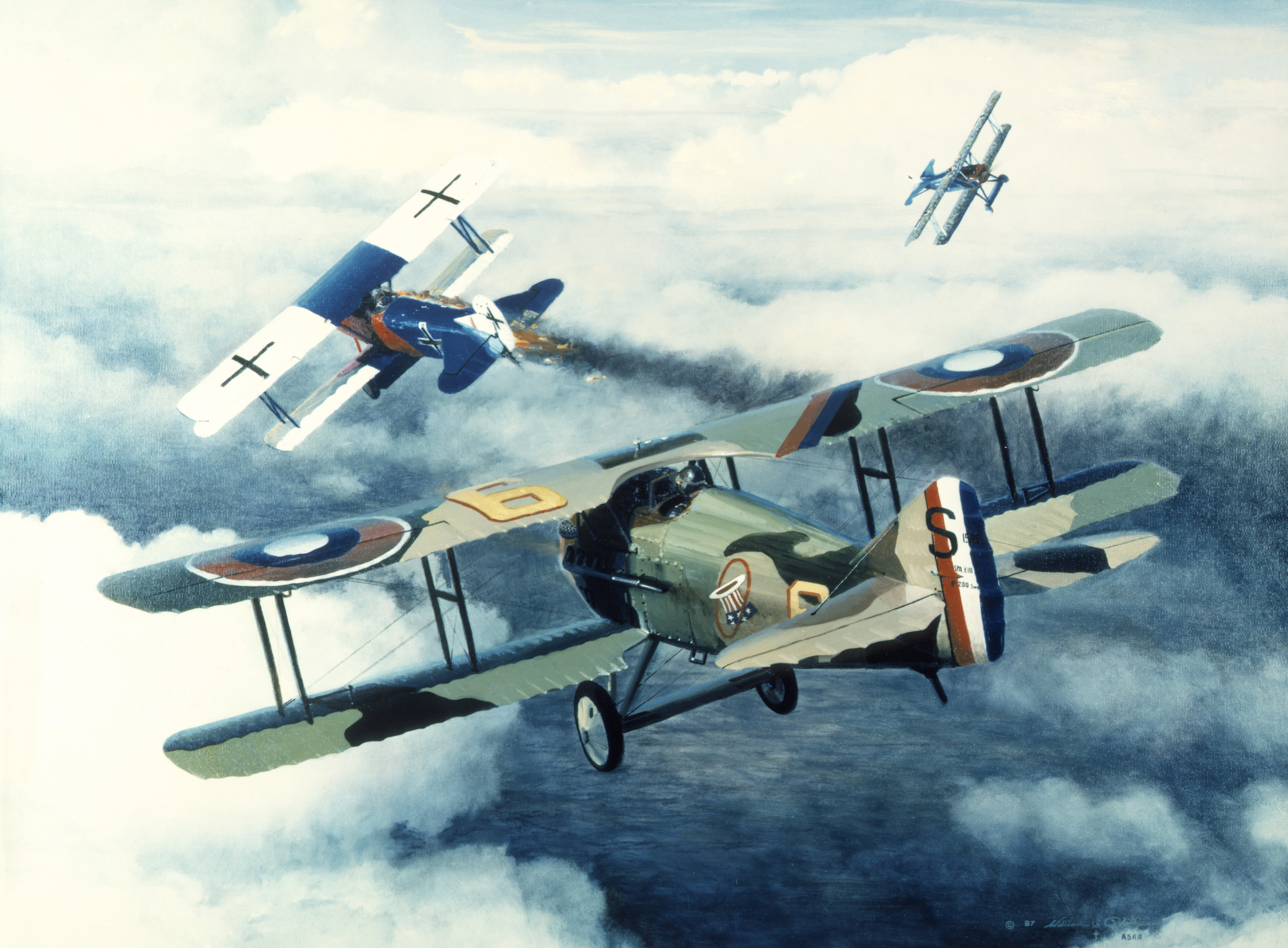 three, French, nature, airshow, aerospace industry, the sky, transportation, smoke - physical structure, biplanes, “Recession-Vll”, no people, HD Wallpaper