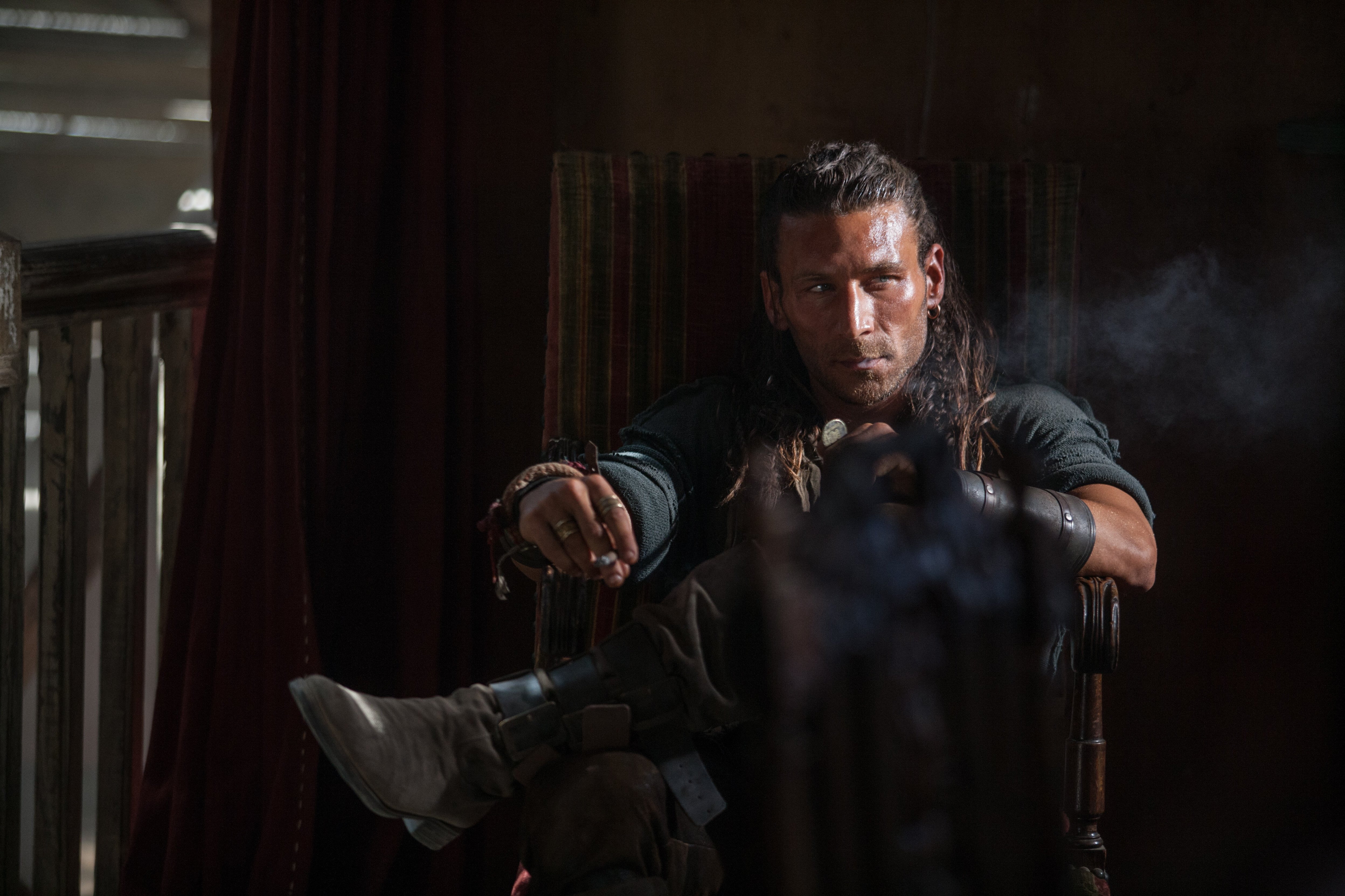 Black sails, Charles Vane, 4K, look, Zack McGowan, HD Wallpaper