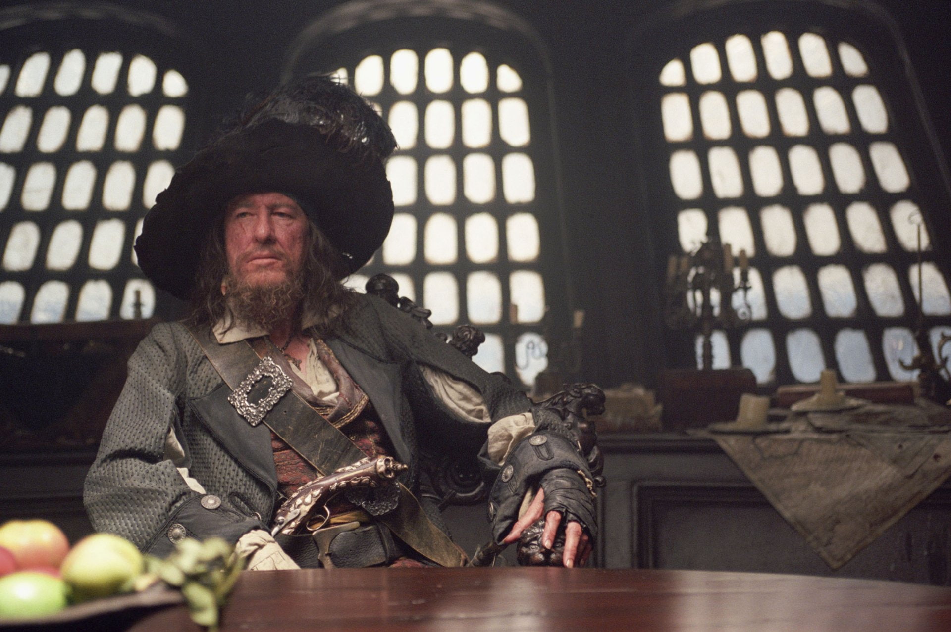 Geoffrey Rush, Pirates Of The Caribbean: The Curse Of The Black Pearl, Pirates Of The Caribbean, Hector Barbossa, 1080P, HD Wallpaper