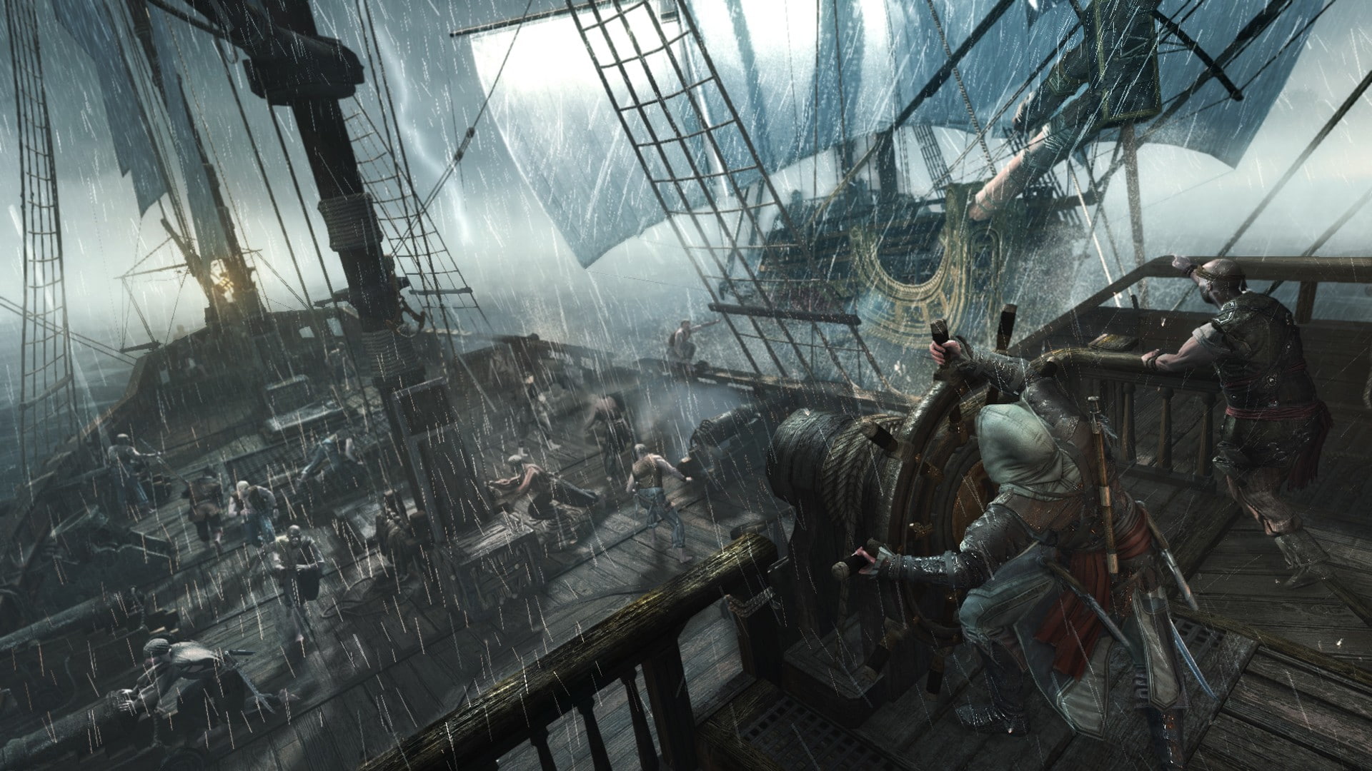 naval battles, 1080P, Edward Kenway, pirates, Assassins Creed, HD Wallpaper