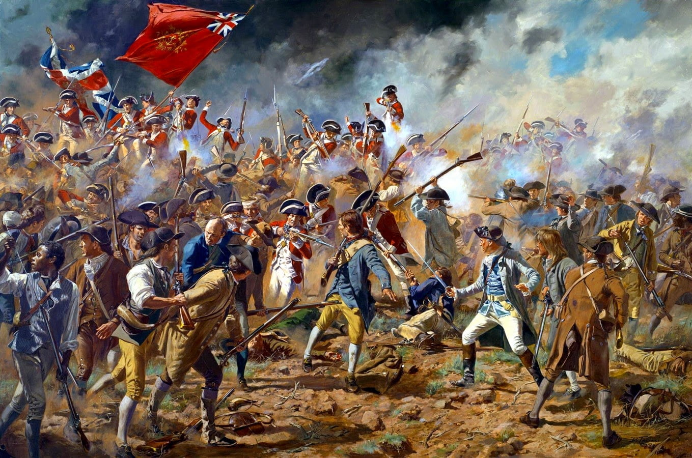 720P, Battle of Bunker Hill, American Revolution, HD Wallpaper