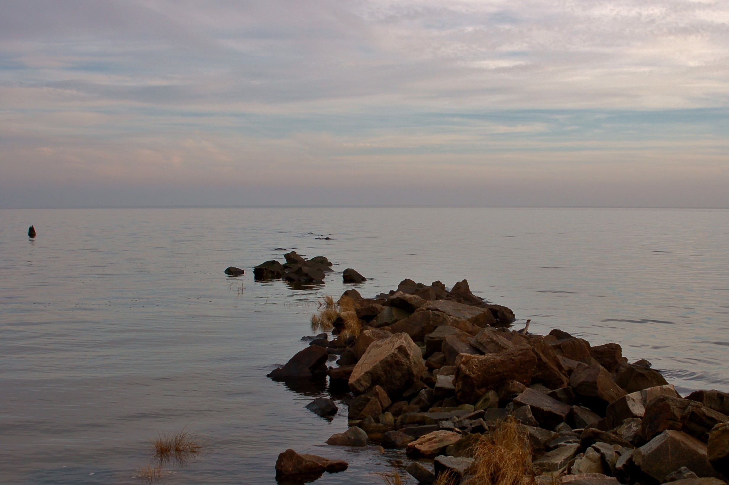 relax, rocks, no people, cloud - sky, idyllic, horizon, tranquility, scenics - nature, bay, chesapeake, solid, sunset, relaxation, sea, rock - object, nature, HD Wallpaper