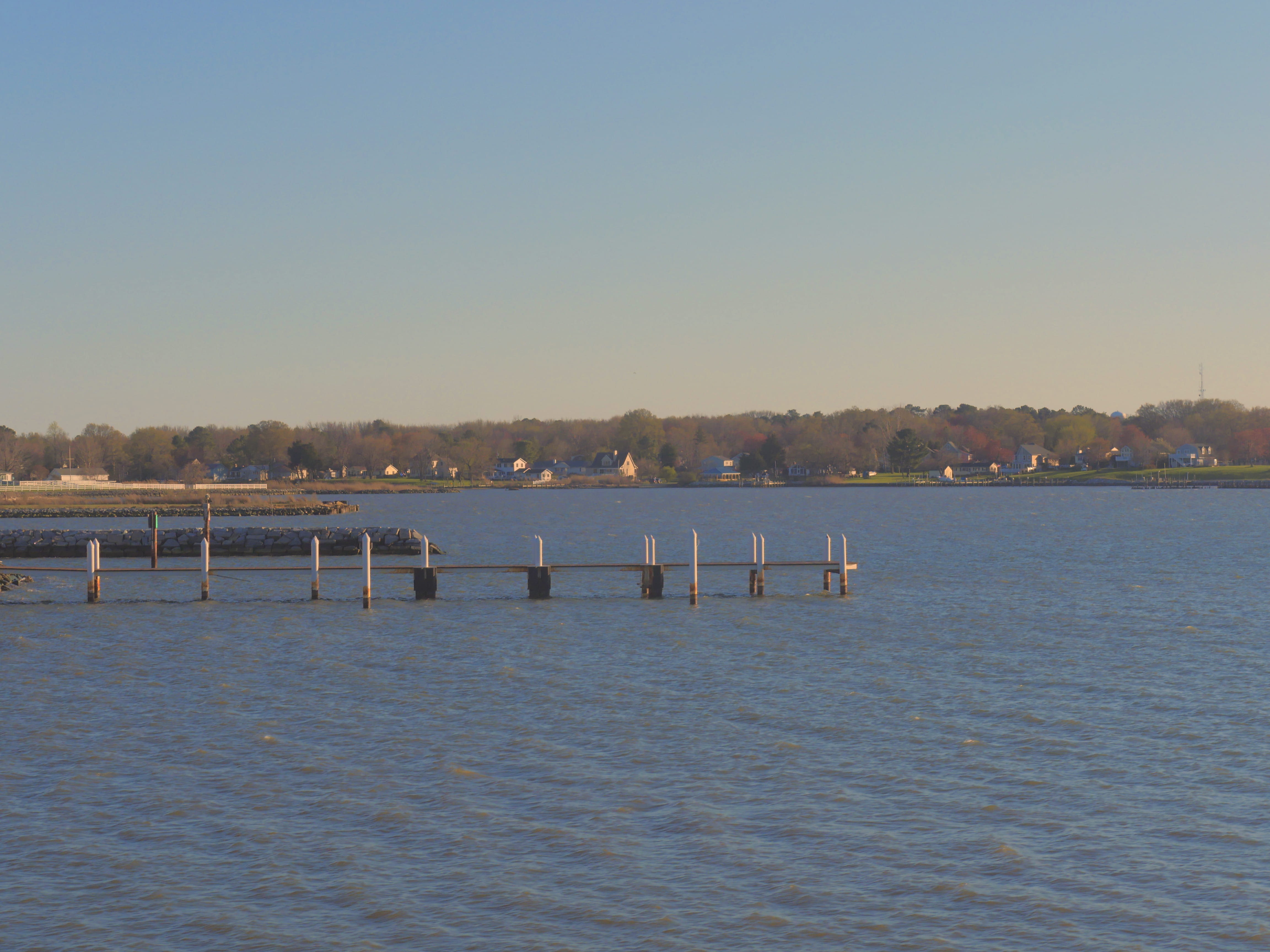 blue, chesapeake, day, sky, nature, outdoors, beauty in nature, architecture, built structure, sunlight, no people, transportation, chesapeake bay, scenics - nature, HD Wallpaper
