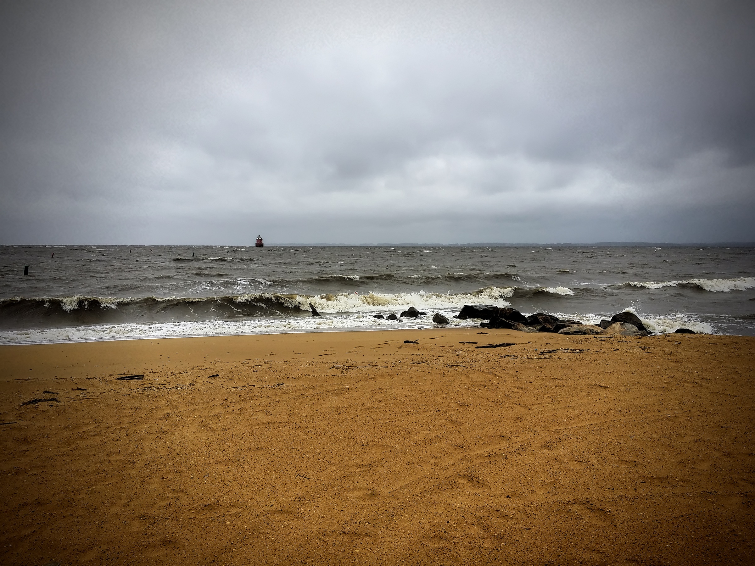tranquility, beach, 1080P, sky, nature, horizon, coast, tranquil scene, surf, horizon over water, chesapeake bay, beauty in nature, sea, scenics - nature, HD Wallpaper