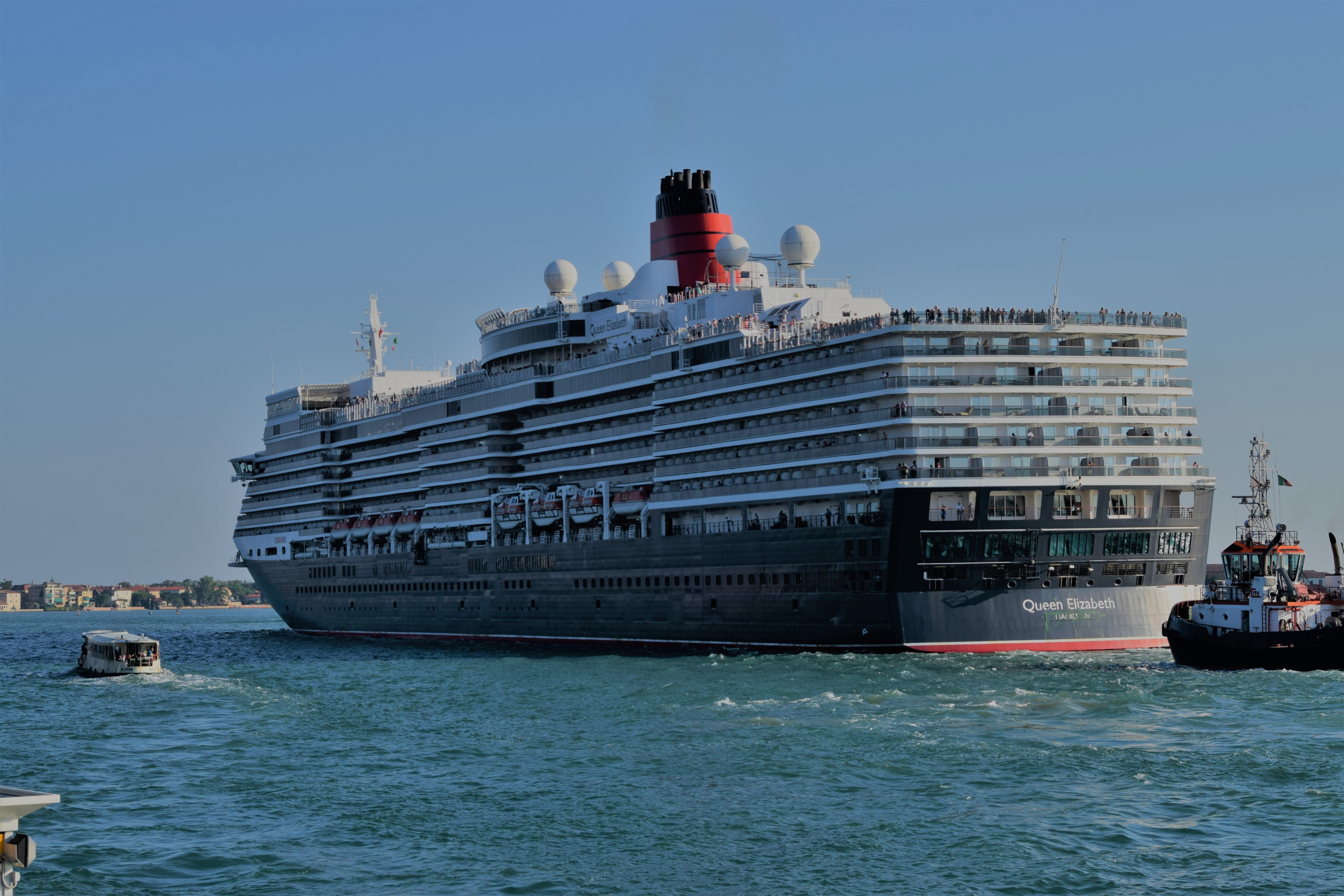sailboat, waterfront, ocean, liner, boat, cruise ship, transportation, summer, ship, harbor, Queen, outdoors, port, large, vessel, elizabeth, nautical, HD Wallpaper