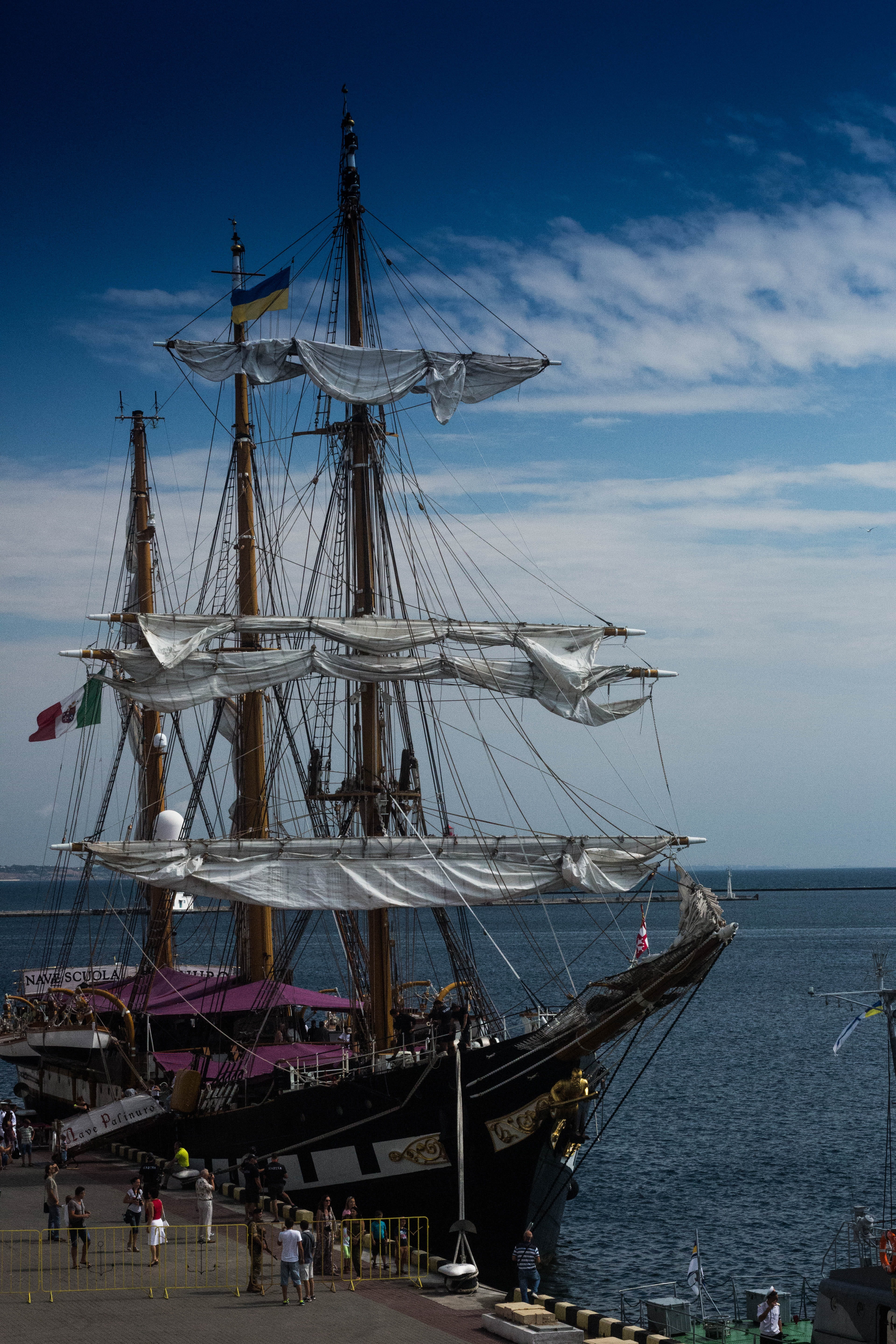 water, vintage, adventure, boating, sea, cloud - sky, navigation, group of people, mast, ship, navy, marine, maritime, sailboat, sailing, sky, ocean, old, Phone HD Wallpaper