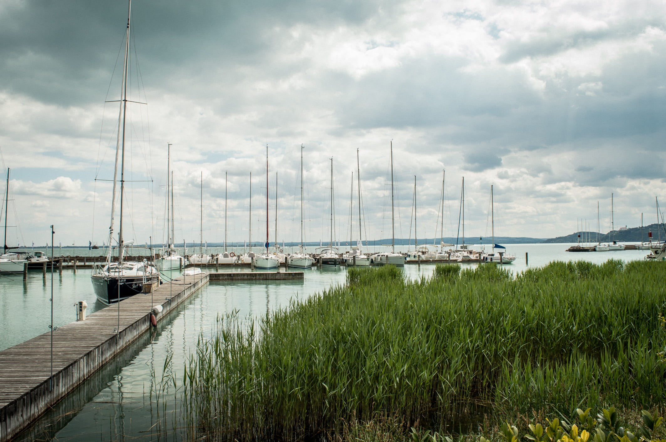 reflection, landscape, plant, Lake, travel, clouds, yacht, architecture, cloud - sky, environment, ship, boat, nautical Vessel, pier, tourism, beauty in nature, HD Wallpaper
