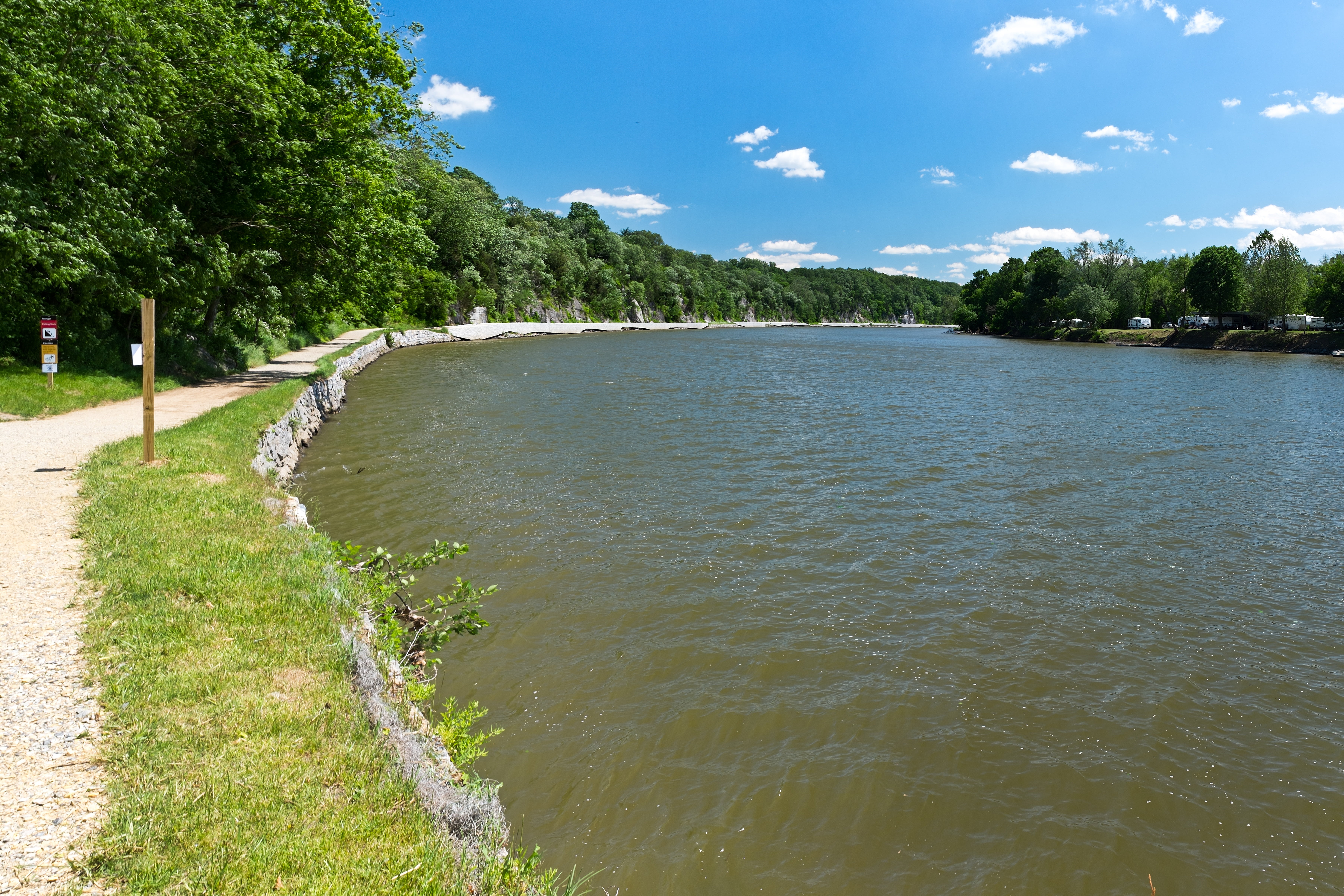 nature, green color, beauty in nature, sea, land, growth, outdoors, tree, water, united states, grass, lagoon, ohio, no people, scenics - nature, big slackwater, HD Wallpaper