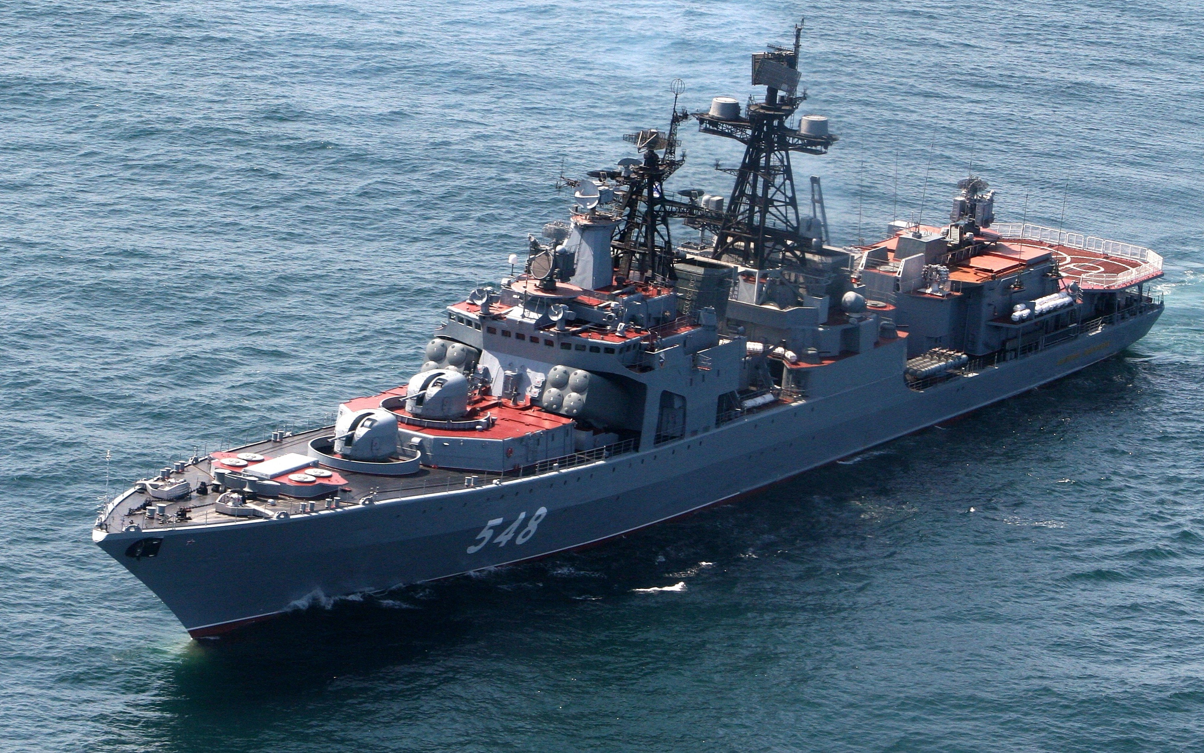 russia, military, ocean, russian, war, red, warship, navy, ship, star, 4K, HD Wallpaper