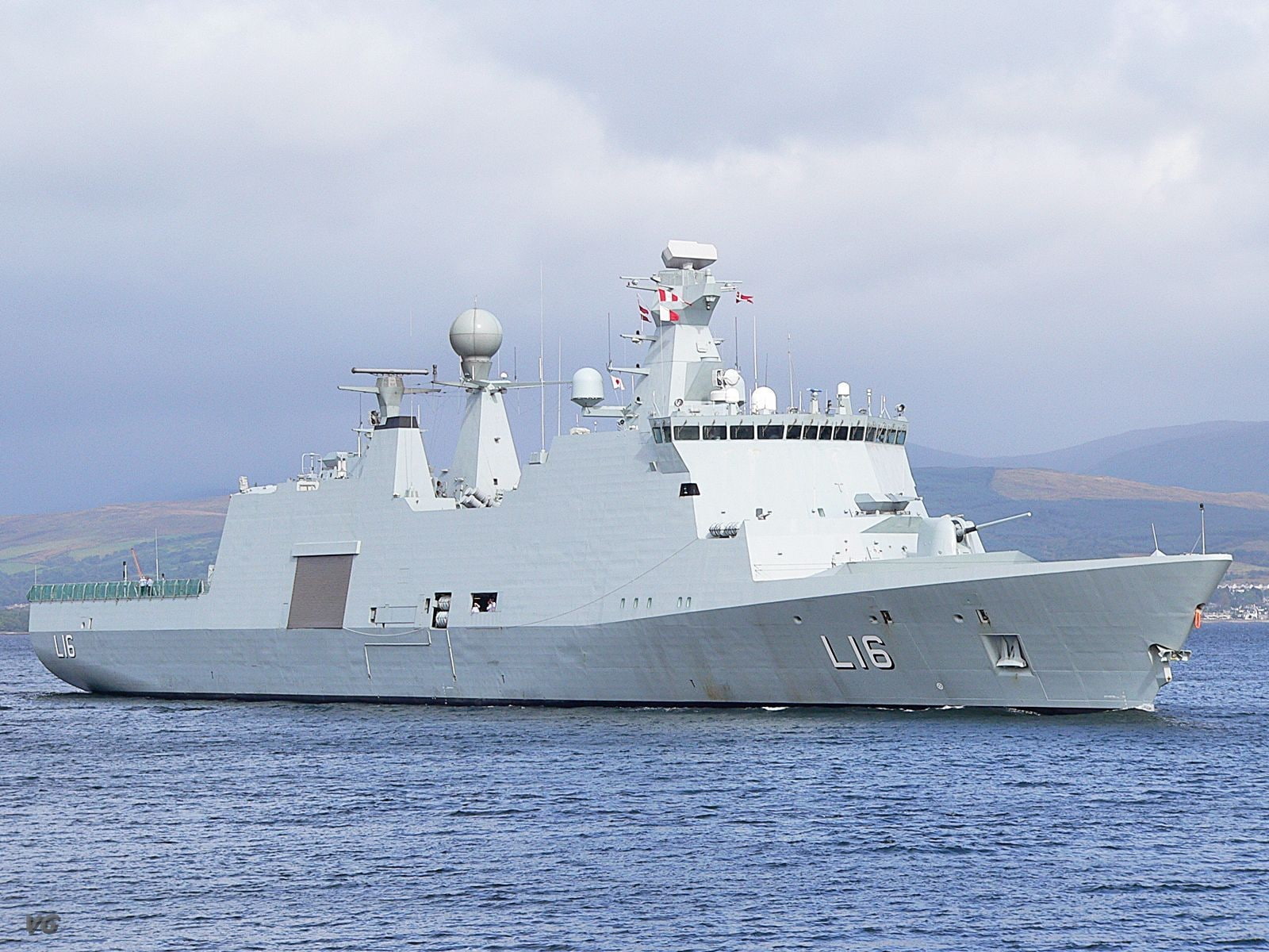 Danish, navy, military, HDMS Absalon (L16), ship, 720P, vehicle, frigates, HD Wallpaper