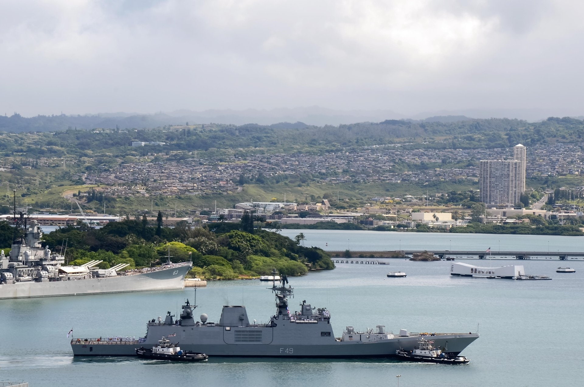 Frigate, Indian Navy, Warships, INS Sahyadri (F49), Warship, 1080P, HD Wallpaper