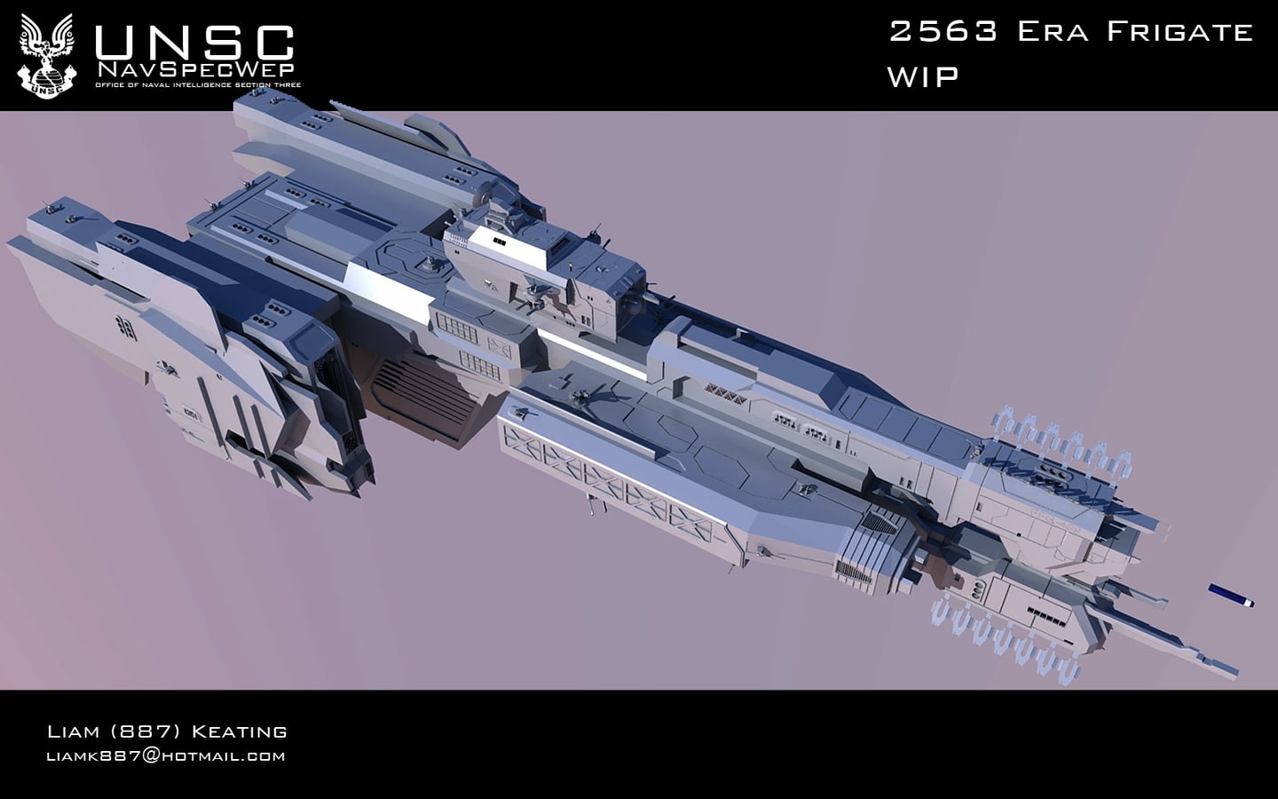 ship, hd, games, halo, video, art, UNSC, 720P, frigate, HD Wallpaper
