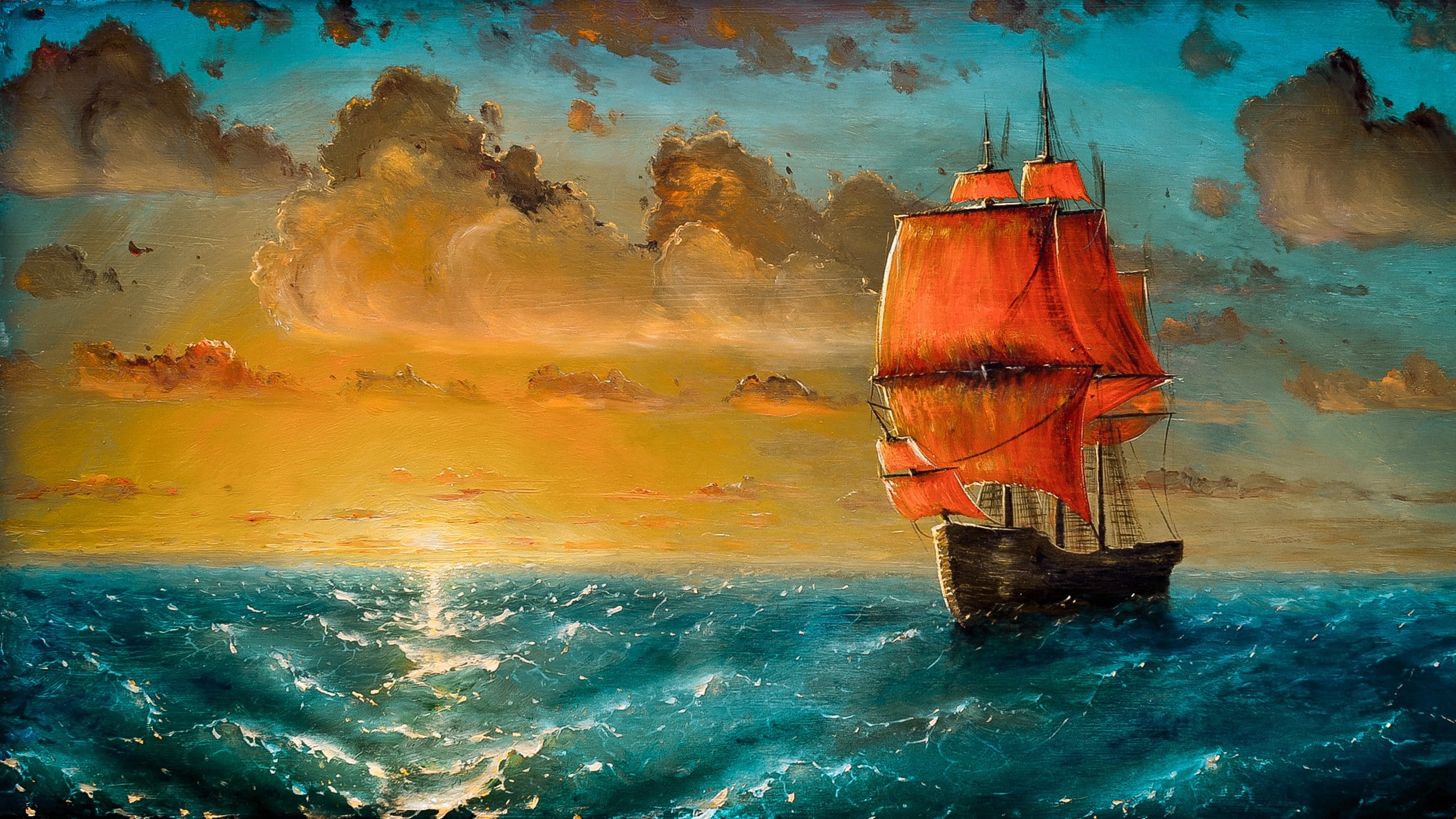 1080P, Pavel Korneev, artwork, painting, HD Wallpaper