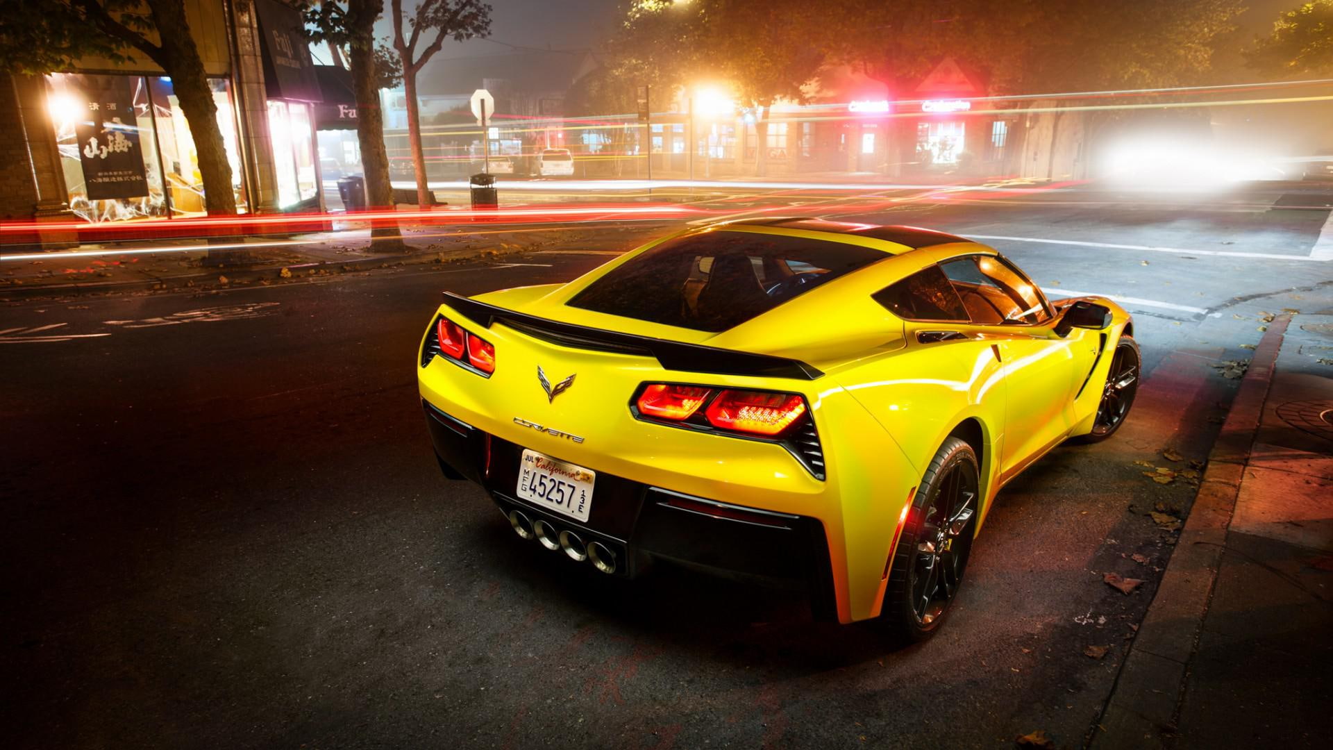 sports, stingrays, sports car, frigates, car, 1080P, c, chevrolet, desktop, stingrays c7, HD Wallpaper