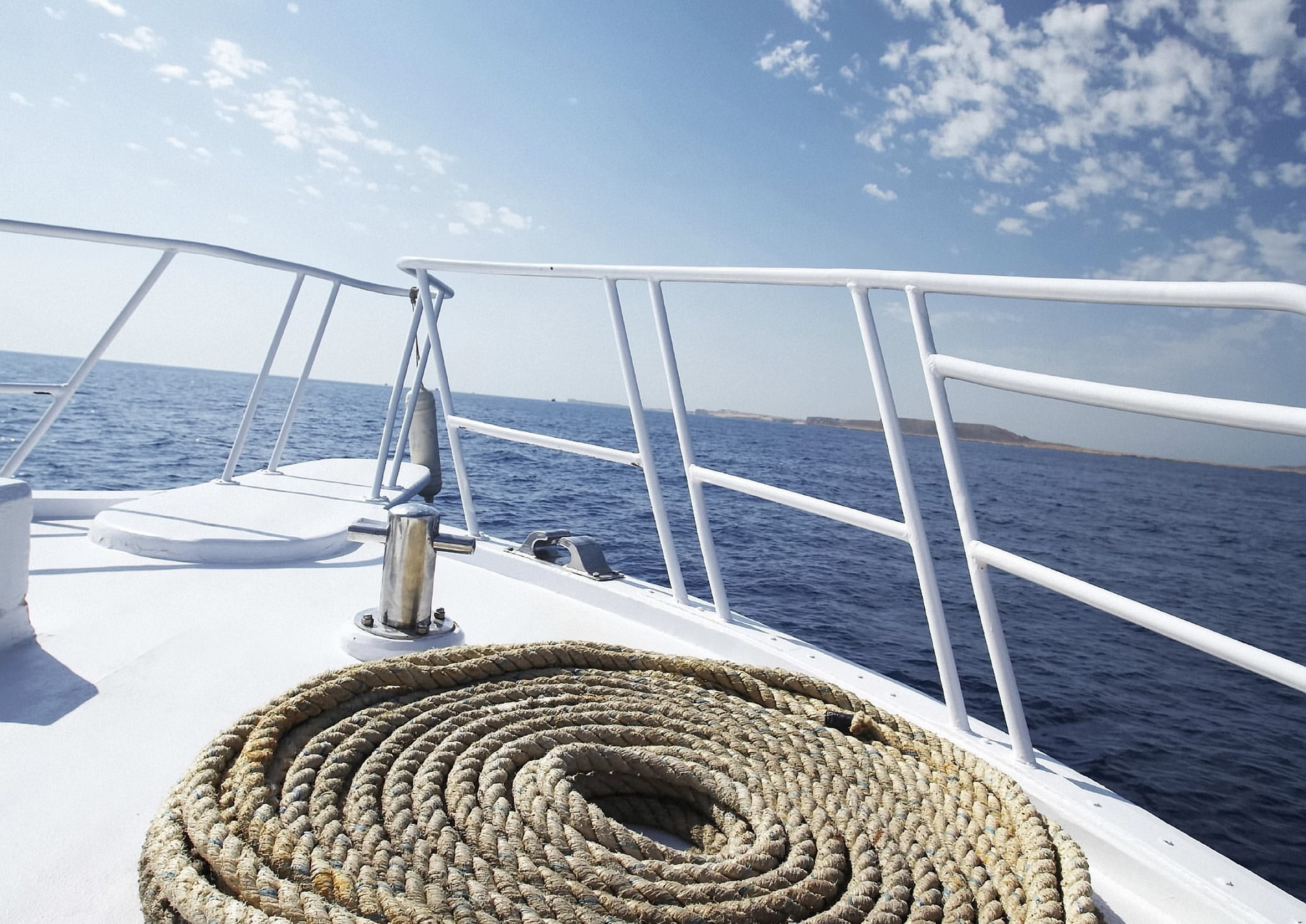 brown, travel, ship, transportation, 1080P, railing, luxury, nature, boat deck, mode of transportation, nautical vessel, scenics - nature, no people, sailboat, HD Wallpaper