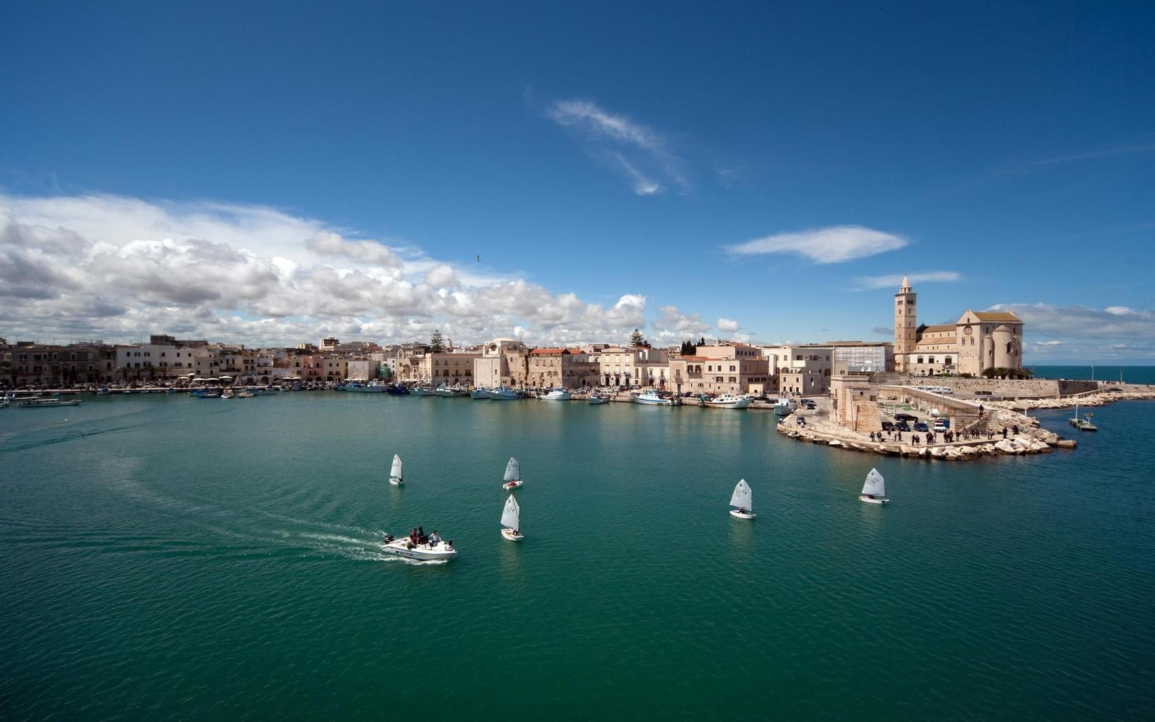 summer, six, sea, building Exterior, europe, tourist, vacations, panoramic, nature, 720P, blue, water, no people, nautical Vessel, sky, famous Place, cultures, HD Wallpaper