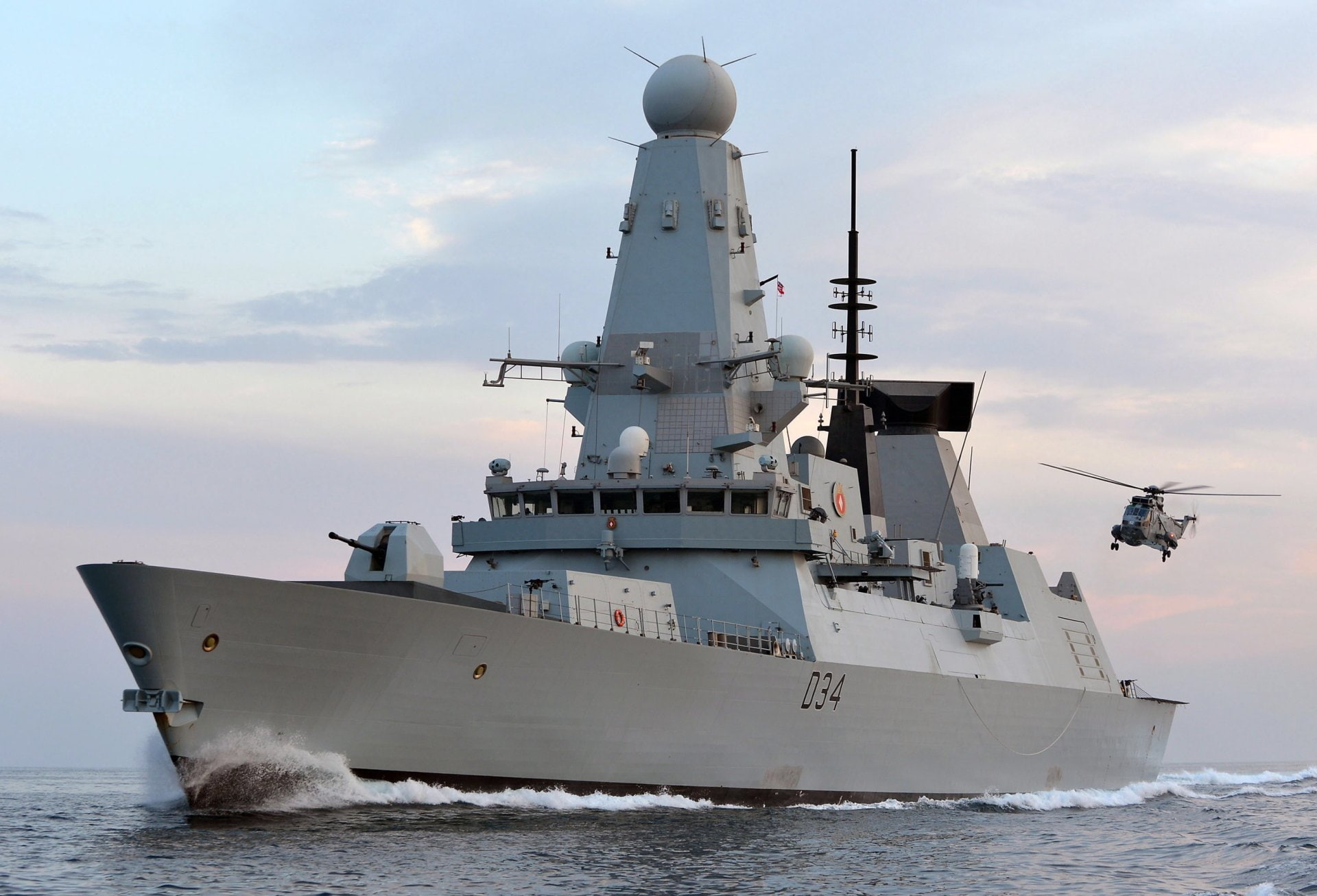 Destroyer, Warships, HMS Diamond (D34), Royal Navy, 1080P, HD Wallpaper