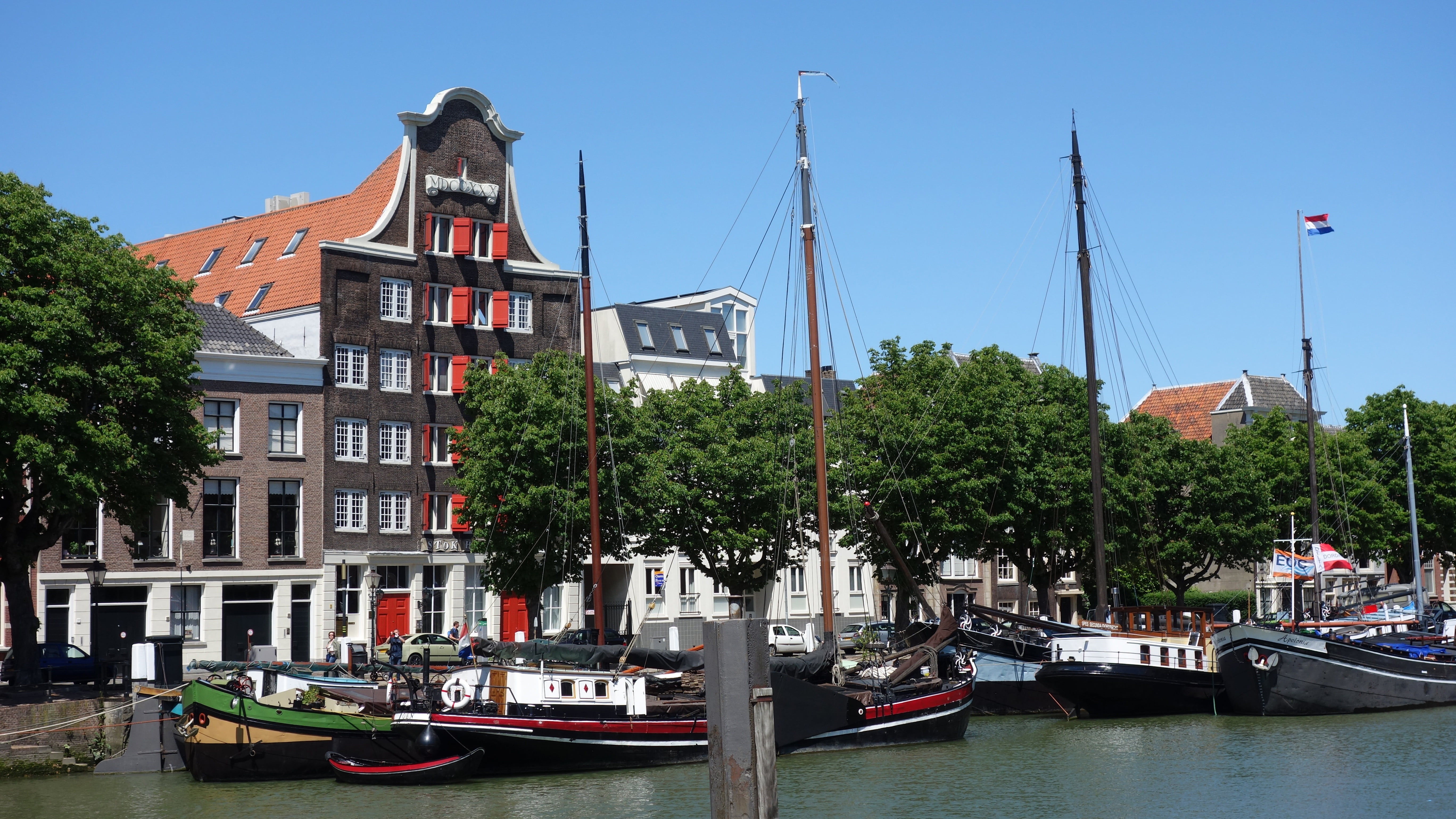 outdoors, building exterior, architecture, 5K, passenger craft, cityscape, holland, transportation, plant, sky, ship, waterfront, nature, canal, built structure, HD Wallpaper