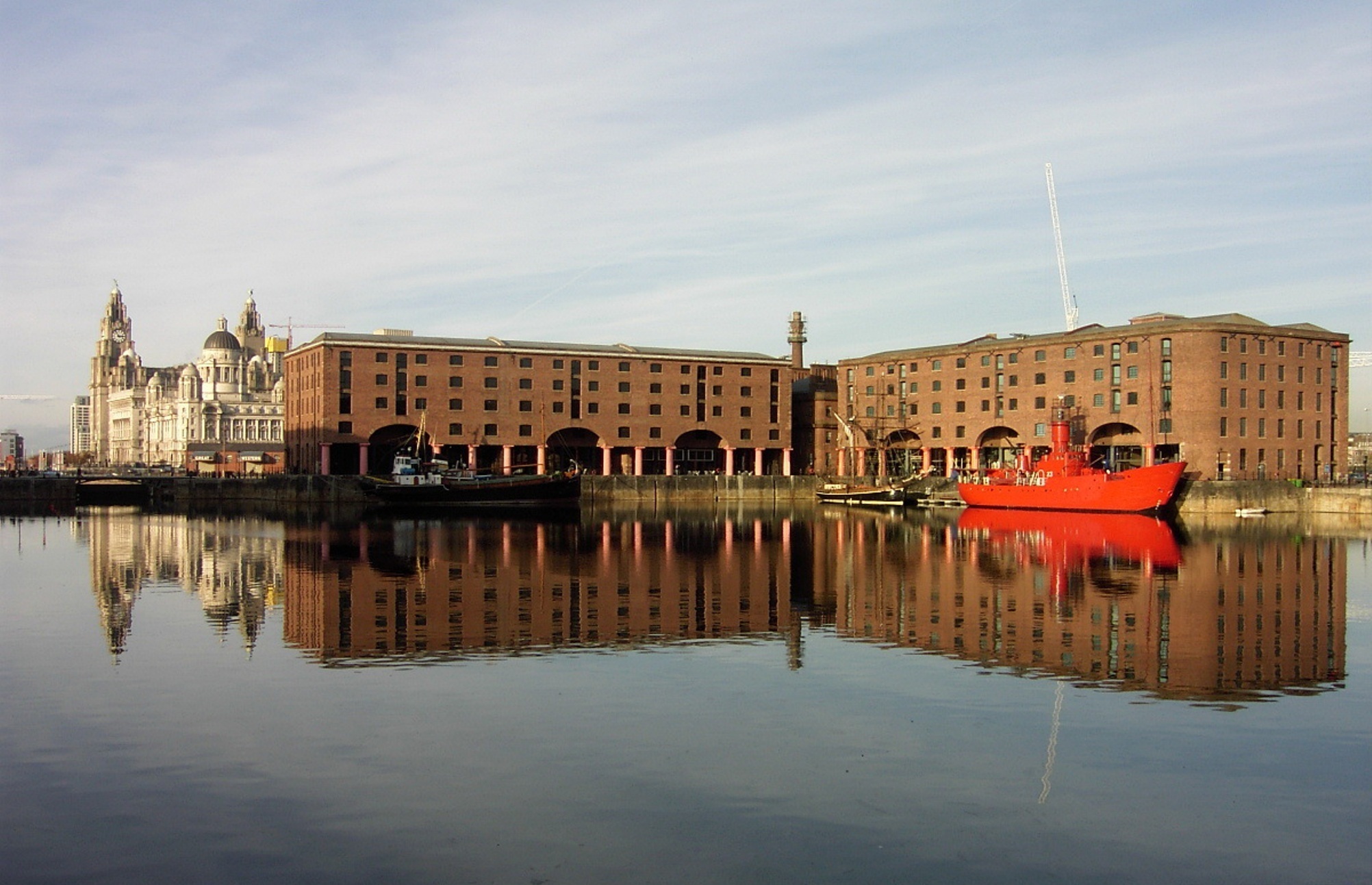 reflection, sea, cityscape, old, mode of transportation, mersey, travel destinations, architecture, daytime, building, maritime, liverpool, nautical Vessel, HD Wallpaper