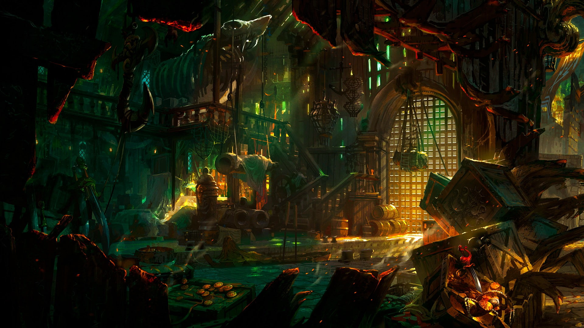 fantasy art, 1080P, art, bilgewater, fantasy, HD Wallpaper