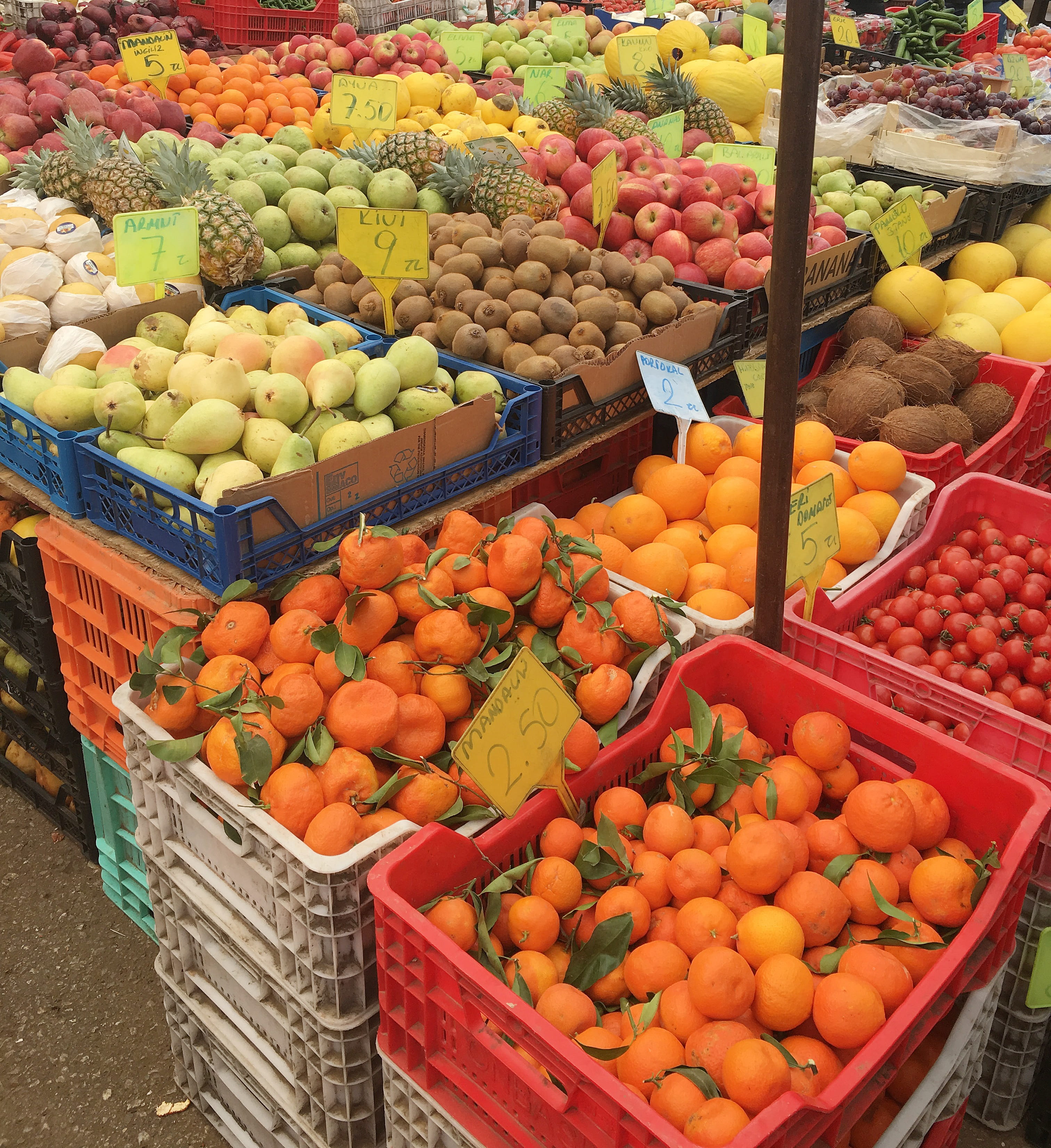 choice, large group of objects, vegetable, no people, kyrenia, abundance, retail, container, wellbeing, orange - fruit, market stall, healthy eating, citrus fruit, Phone HD Wallpaper