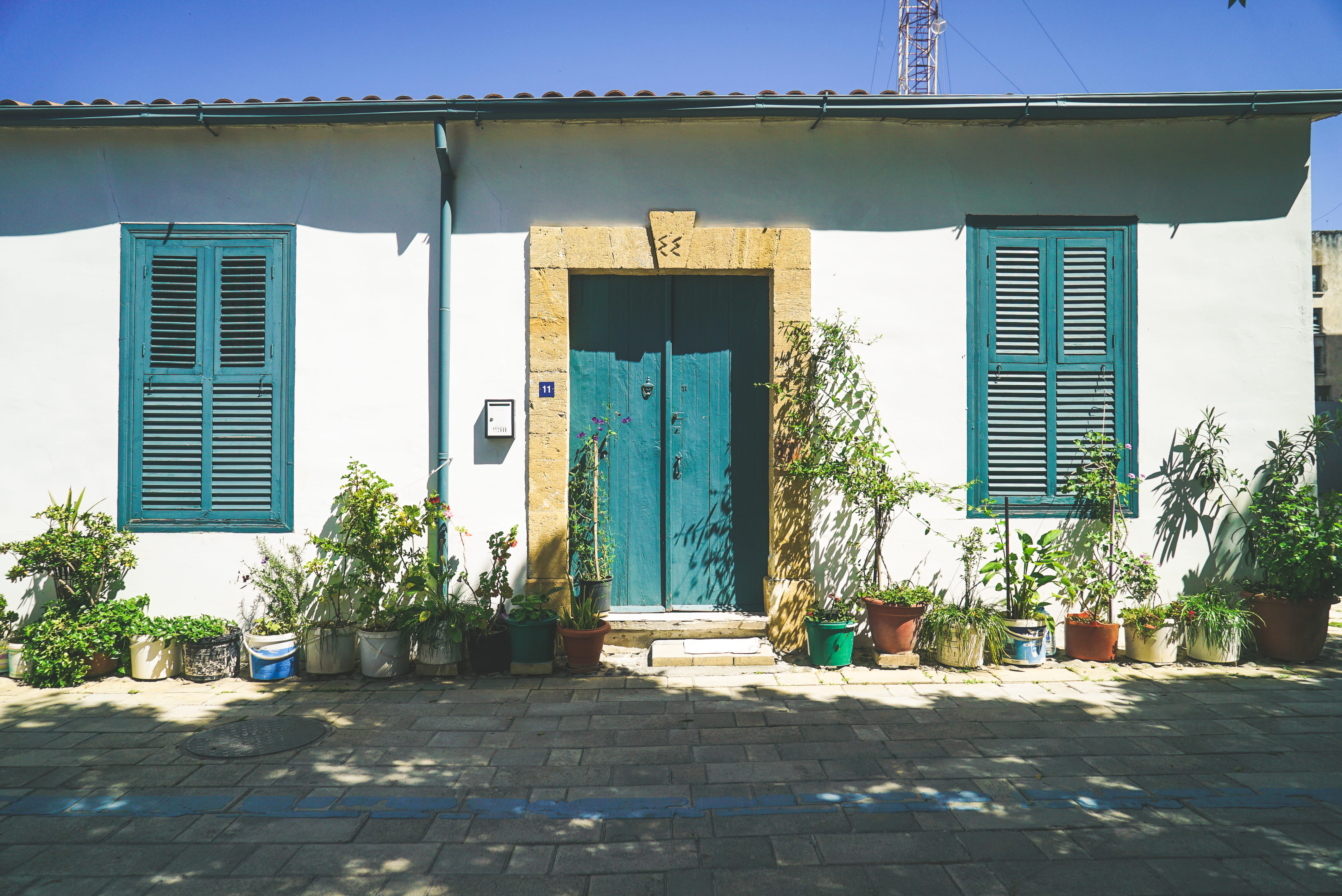 window shade, mediterranean, arabahmet quarter, day, plant, no people, door, closed, flagstone, building exterior, shutter, sky, ottoman, architecture, HD Wallpaper