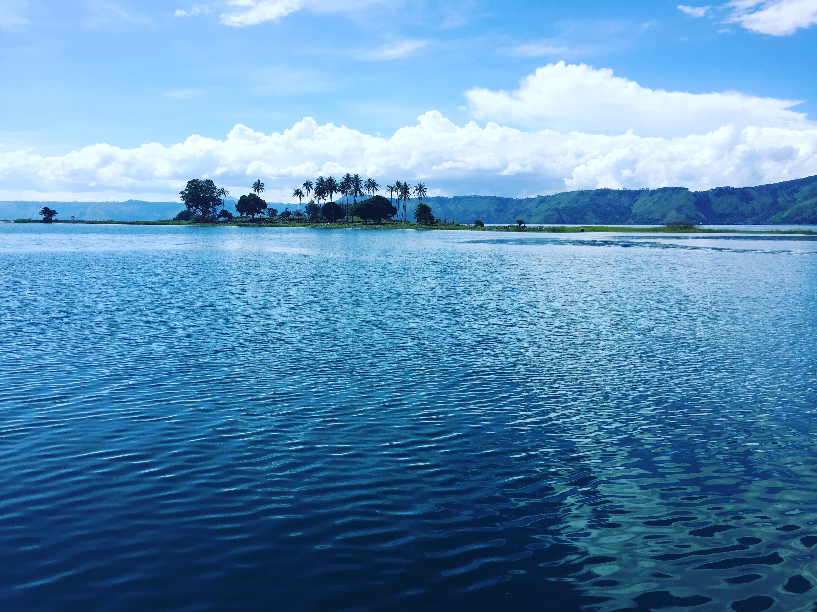 sky, rippled, day, panoramic, waterfront, no people, outdoors, non-urban scene, asia, beauty in nature, tranquil scene, indonesia, tree, scenics - nature, HD Wallpaper