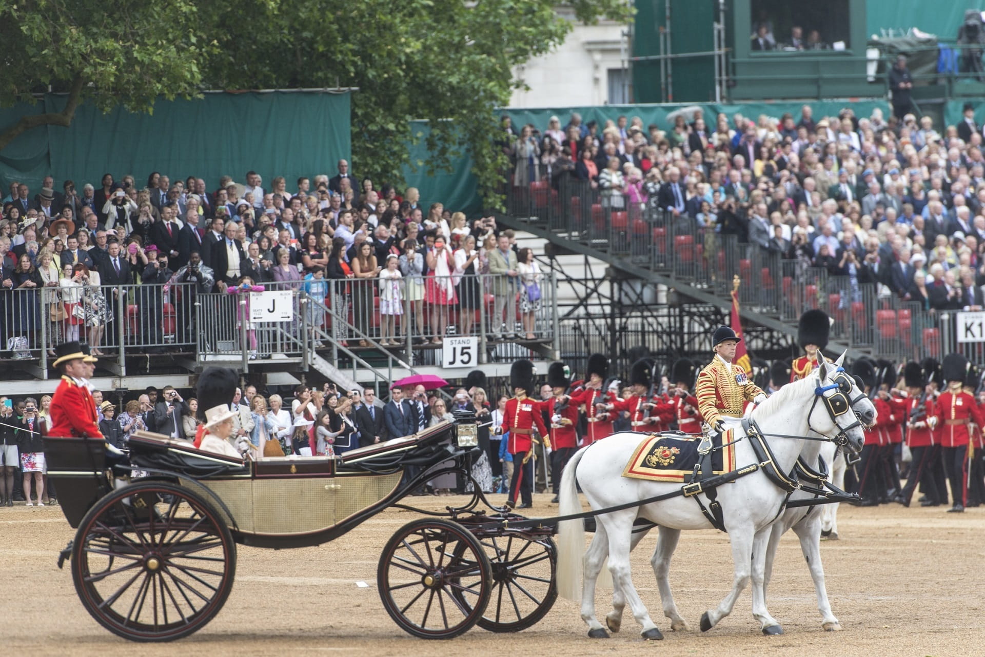 foot guards, city, animal wildlife, europe, real people, colorful, cultures, household division, mammal, horse, working animal, trooping the colour, crowd, HD Wallpaper