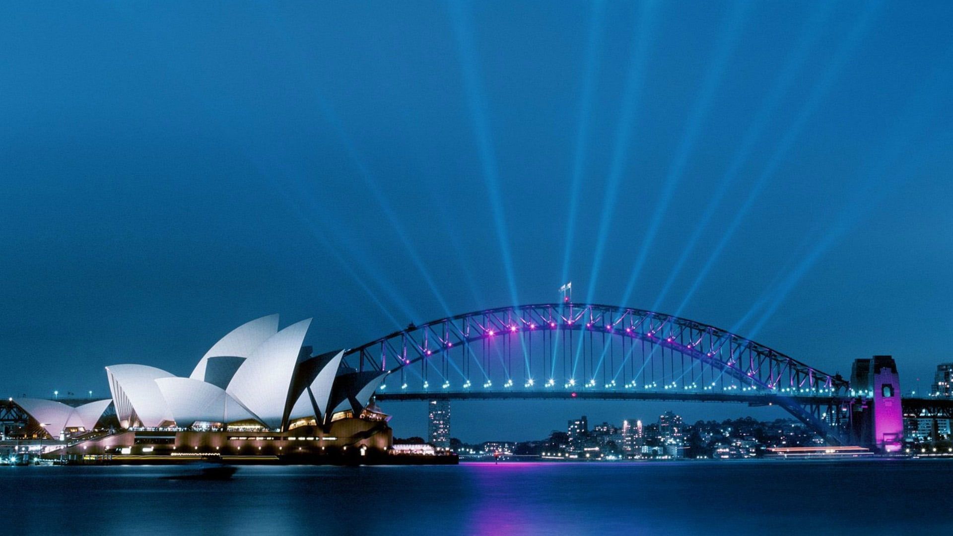 city, no people, hd, annual event, lights, blue, 1080P, harbor, nightlife, water, travel destinations, travel, built structure, event, outdoors, HD Wallpaper