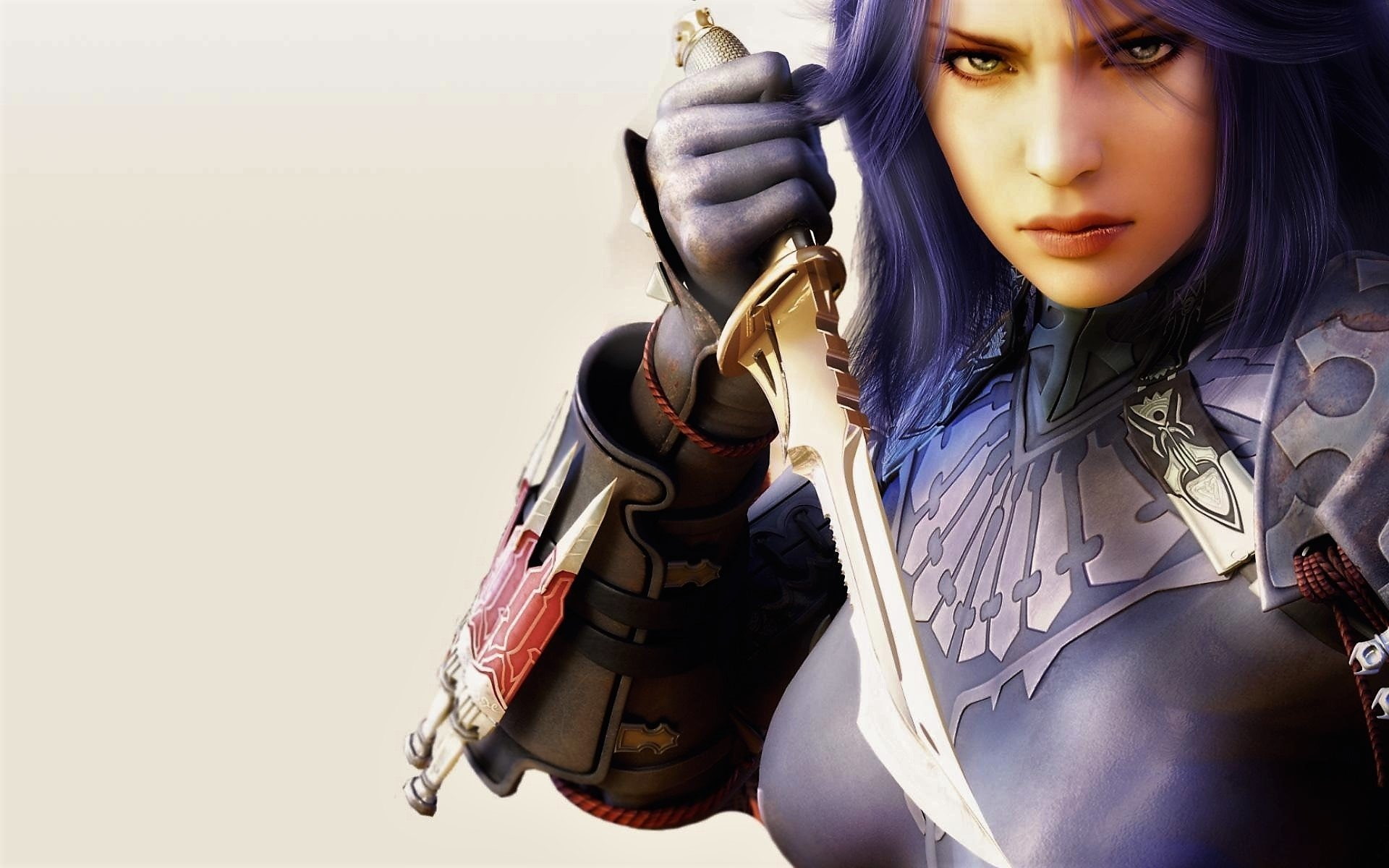 1080P, Fantasy, Guild Wars, Woman, Knife, Warrior, Armor, Girl, Guild Wars Factions, HD Wallpaper