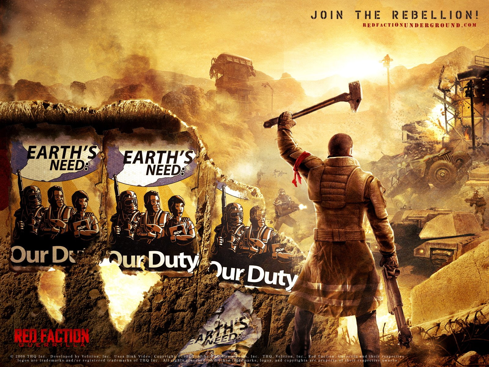 720P, 1redfaction, faction, shooter, gun, poster, action, battle, fighting, combat, sci-fi, warrior, red, fps, weapon, HD Wallpaper