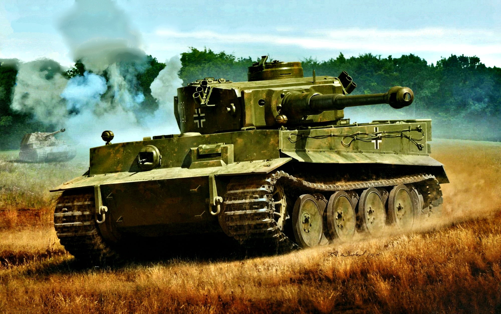 Tiger I, WWII, Germany, Figure, tank, S. Pz.Abt 503, 1080P, Pz.Kpfw.VI Ausf.E, Heavy, The second World war, HD Wallpaper