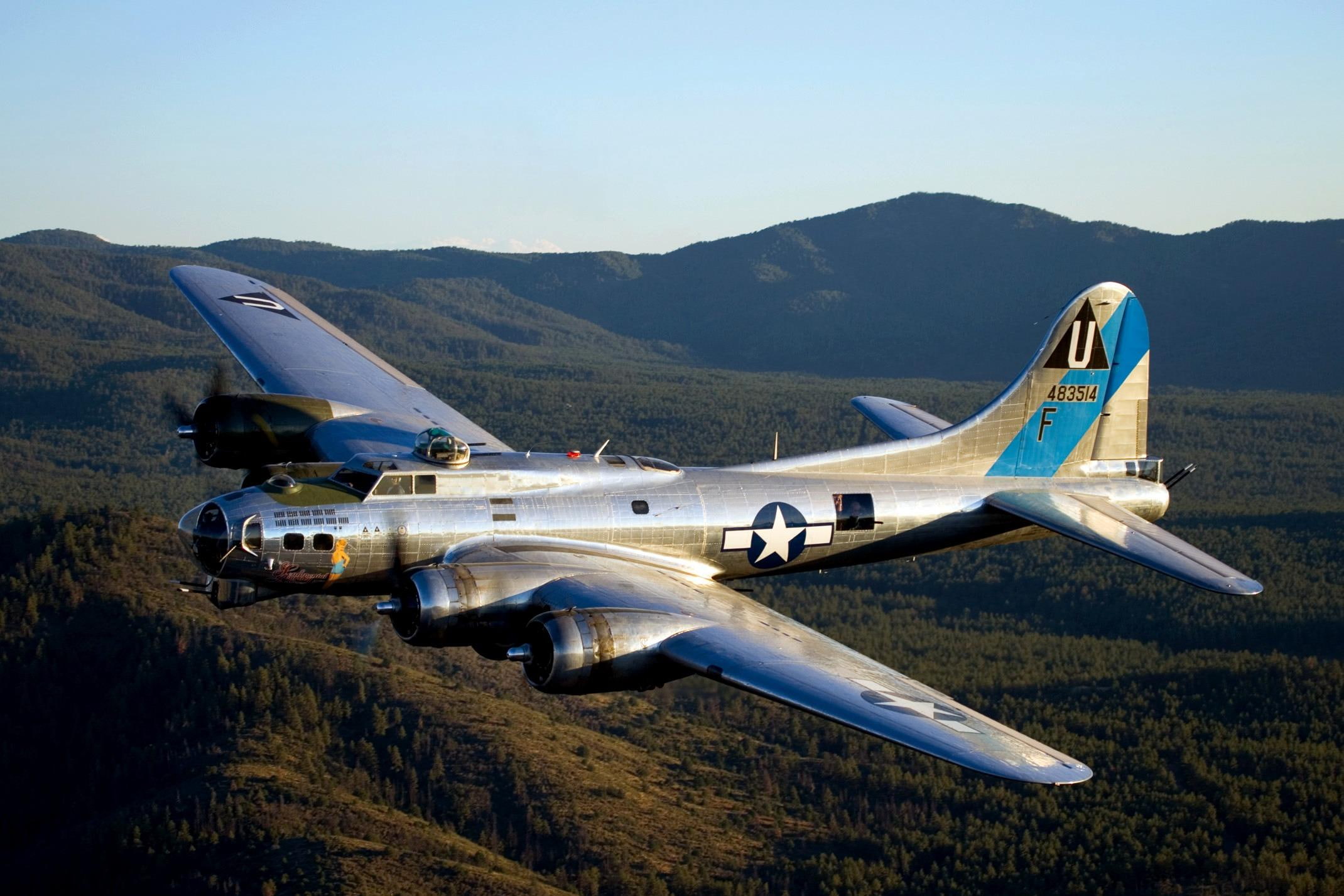 aircraft planes, b-17, boeing, sentimental, fortress, flying, journey, 1080P, bomber, wwii, HD Wallpaper