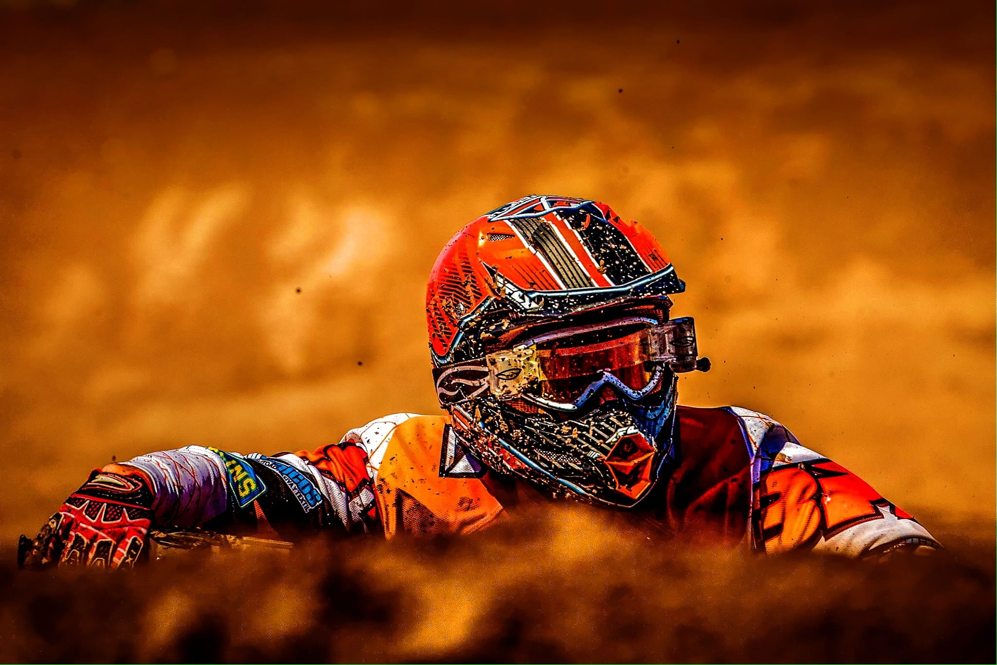occupation, traditional clothing, clothing, adult, sport, race, wearing, rescue worker, orange color, men, portrait, suit, burning, biker, one person, competition, HD Wallpaper