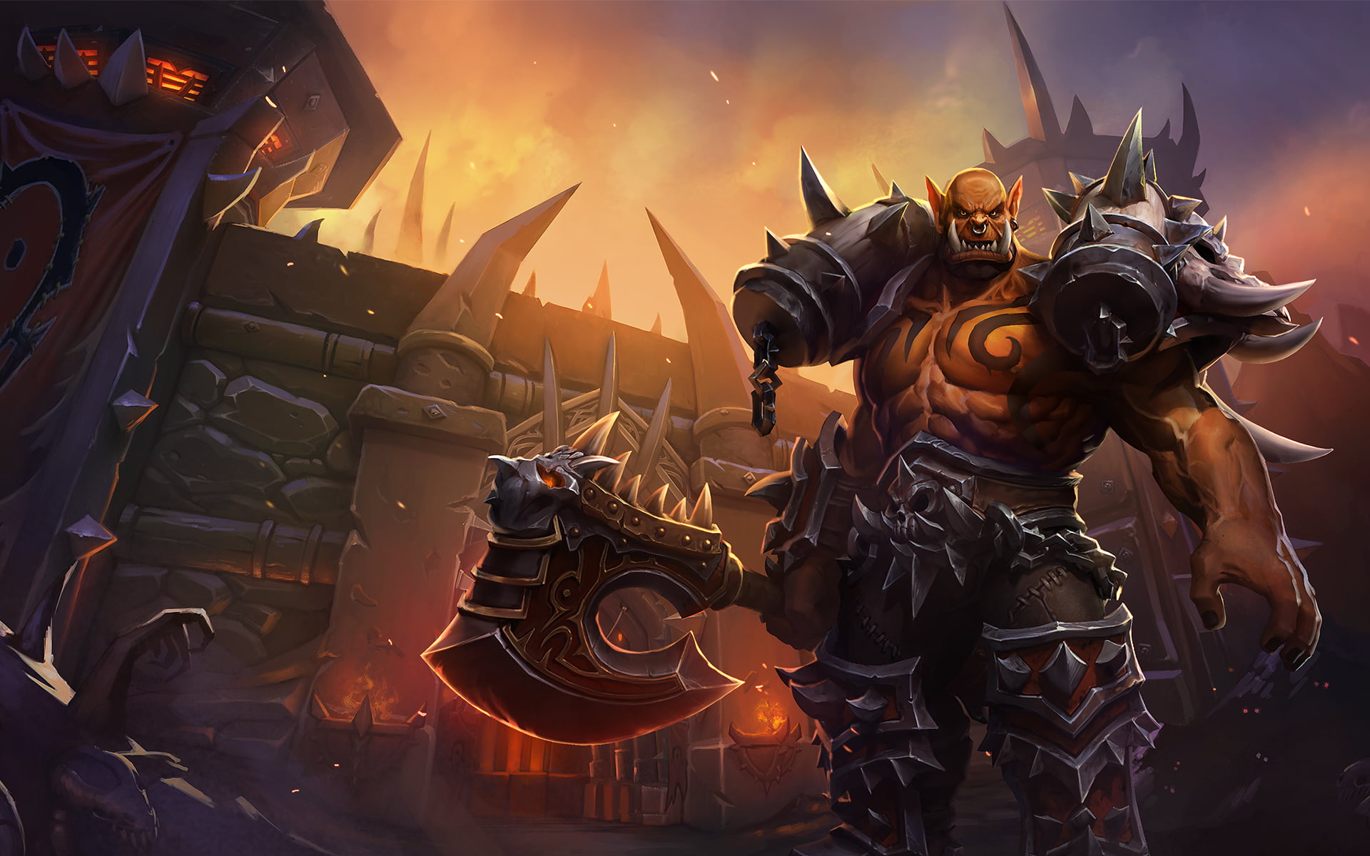 Garrosh Hellscream, Heroes of the Storm, Video Game, 1080P, HD Wallpaper