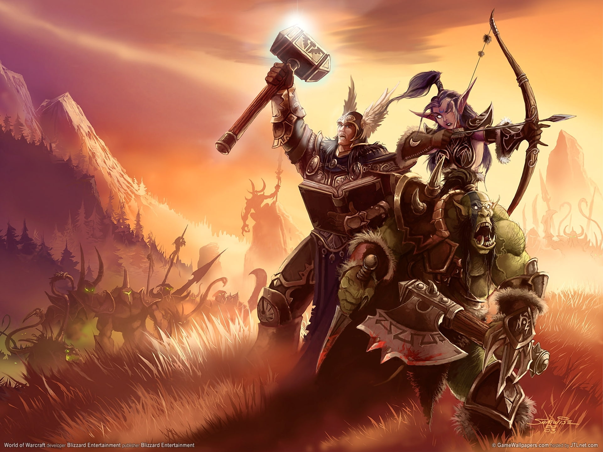World of Warcraft, armed forces, security, valley, representation, nature, monsters, government, horror, 1080P, plant, power, protection, military, HD Wallpaper