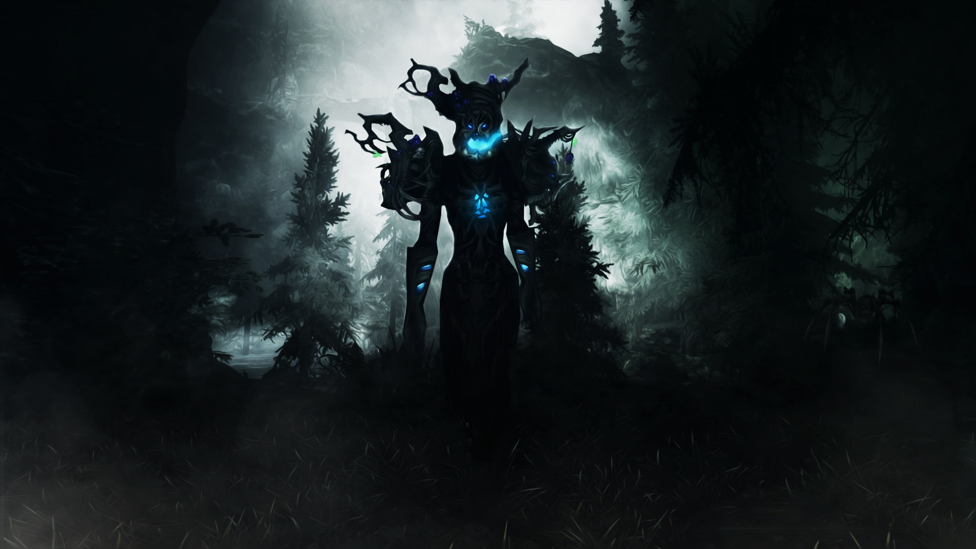 thunder, creepy, 1080P, hd, monster, dark, fantasy, warcraft, throne, world, HD Wallpaper
