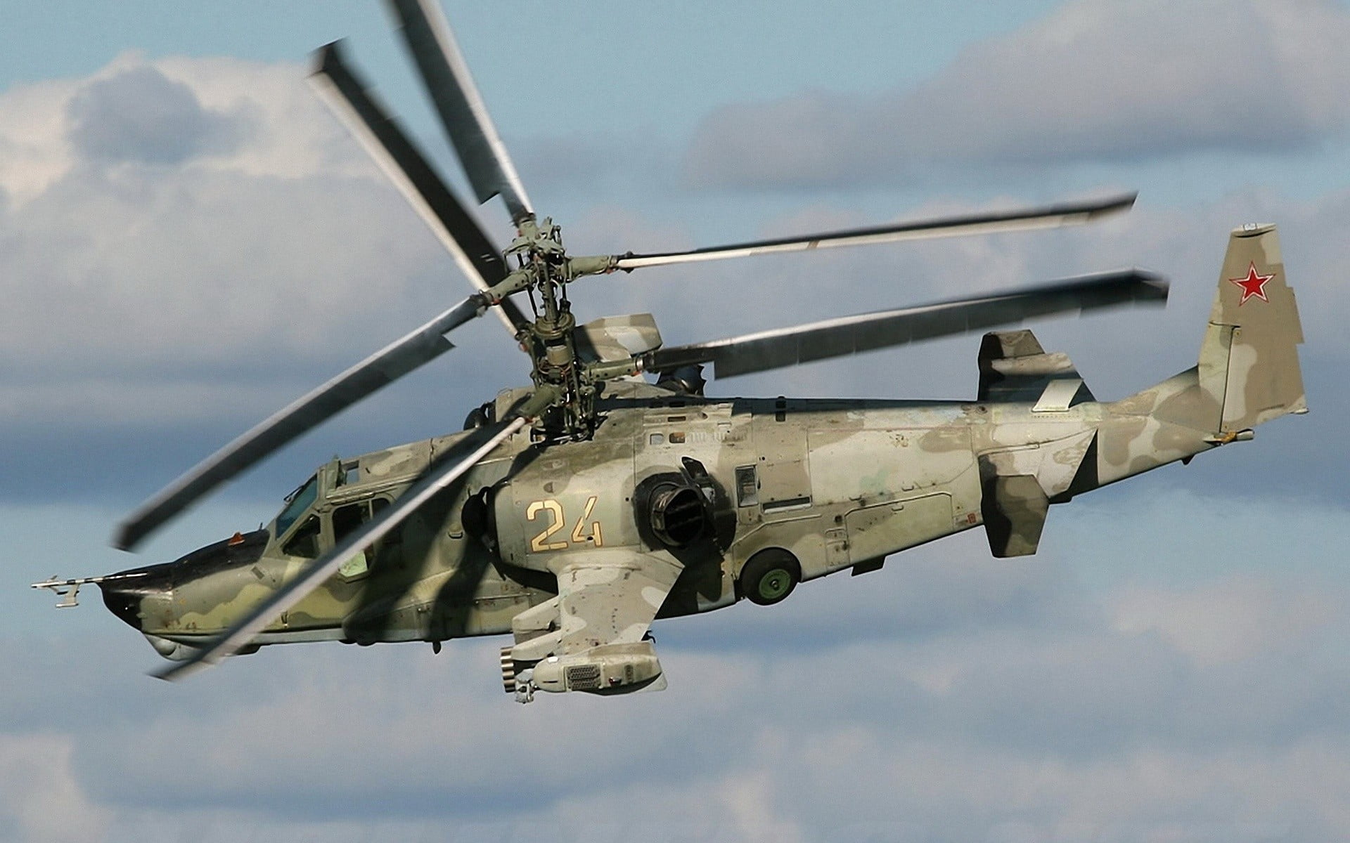 transportation, navy, aerospace industry, single object, Kamov Ka-50, battle, air vehicle, day, government, plane, helicopter, 1080P, propeller, sky, brown, HD Wallpaper