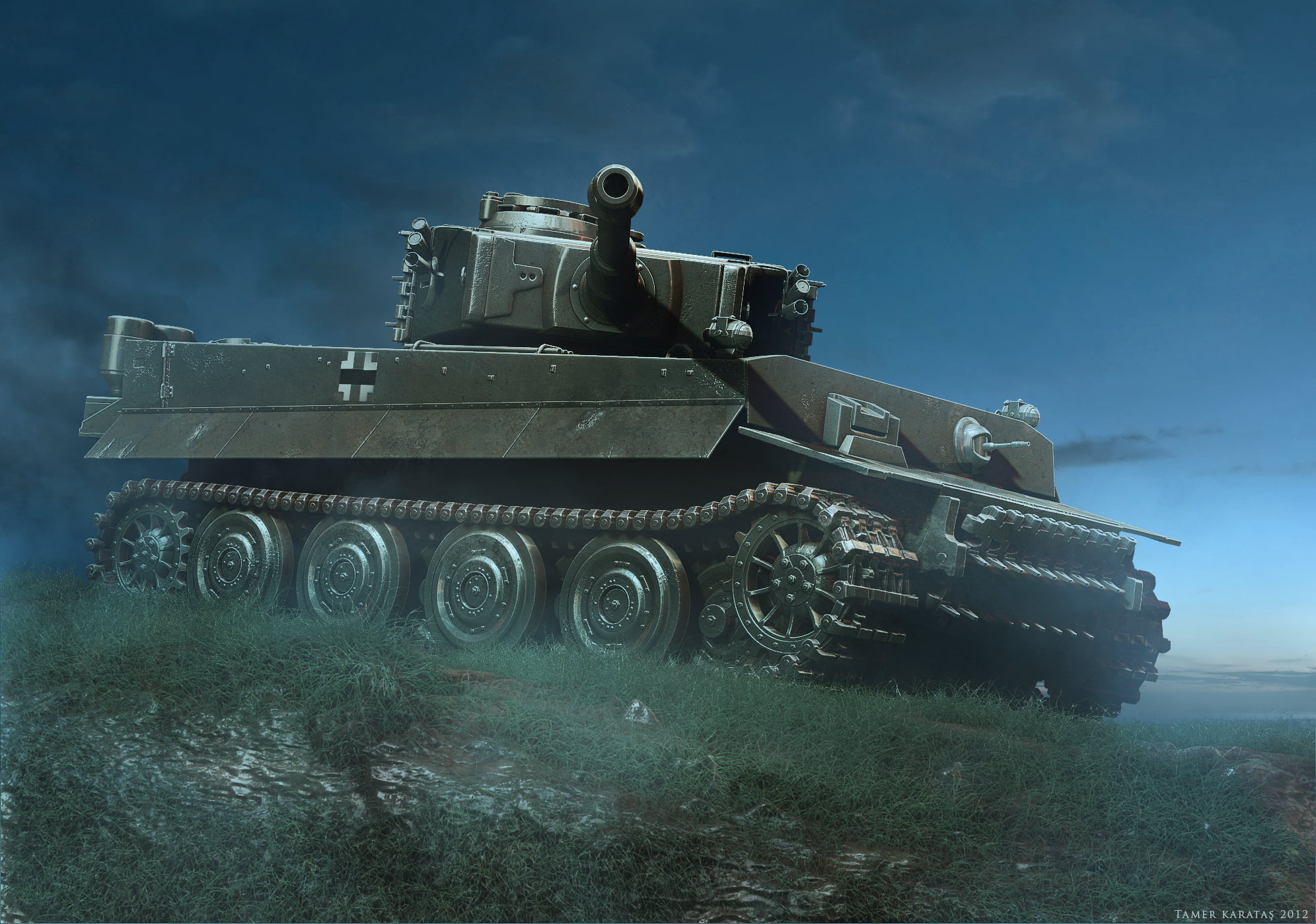 land, military, weapon, armored Vehicle, gun, war, power, artillery, Tiger, day, military Land Vehicle, battle, russia, motion, aggression, cannon, sky, HD Wallpaper