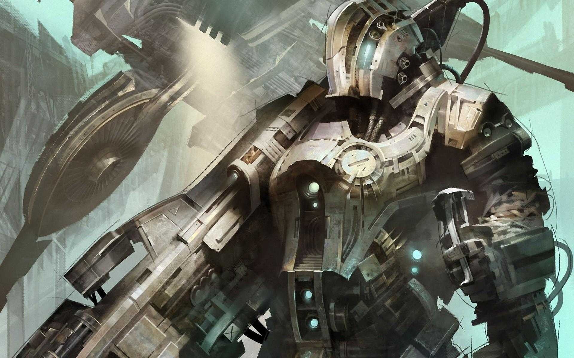 space, technology, indoors, weapon, cyborg, digital, architecture, futuristic, machinery, soldier, travel, religion, the past, science fiction, HD Wallpaper