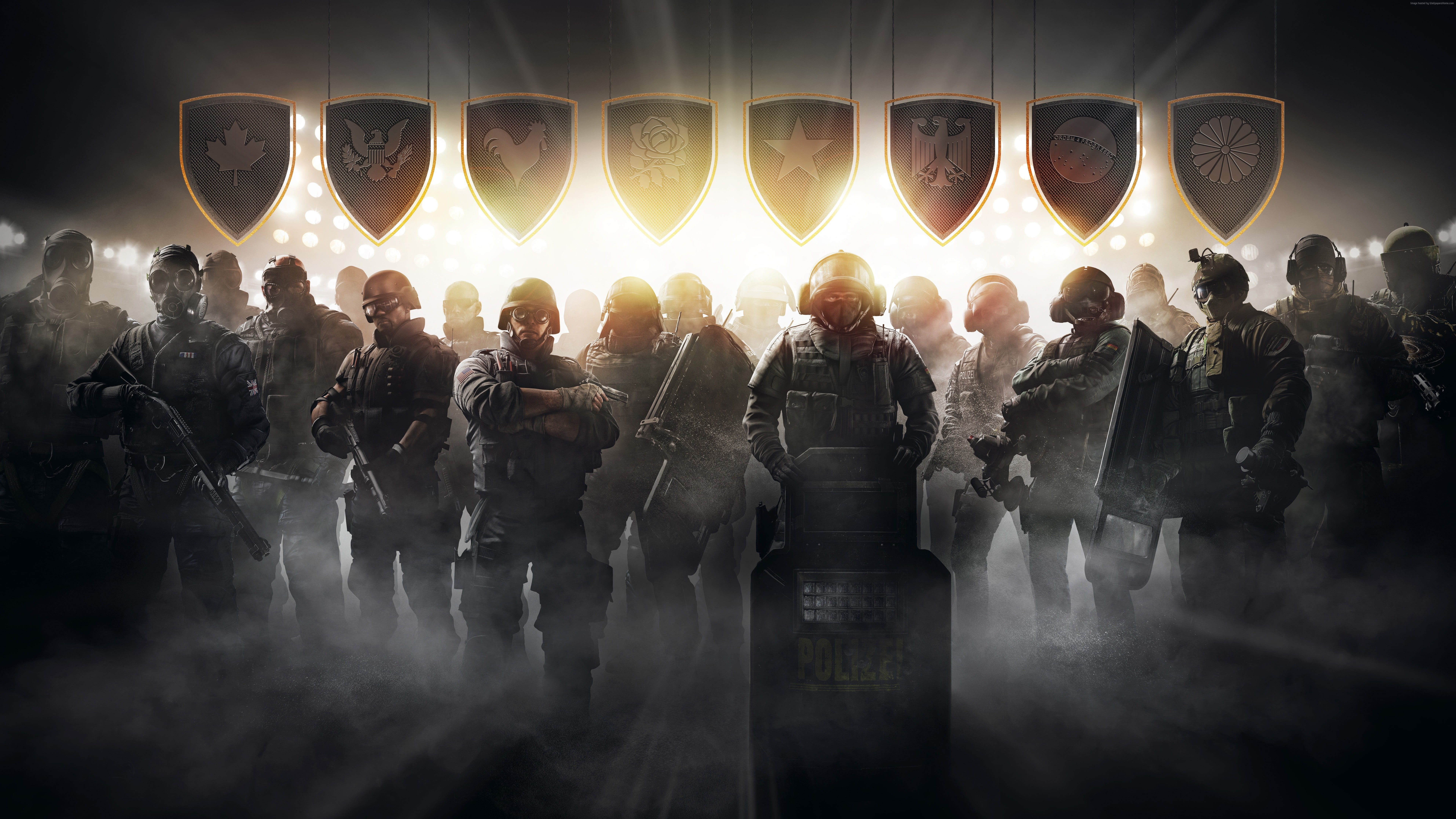 game, shooter, soldier, police, 8K, Tom Clancys Rainbow Six Siege Pro League, HD Wallpaper