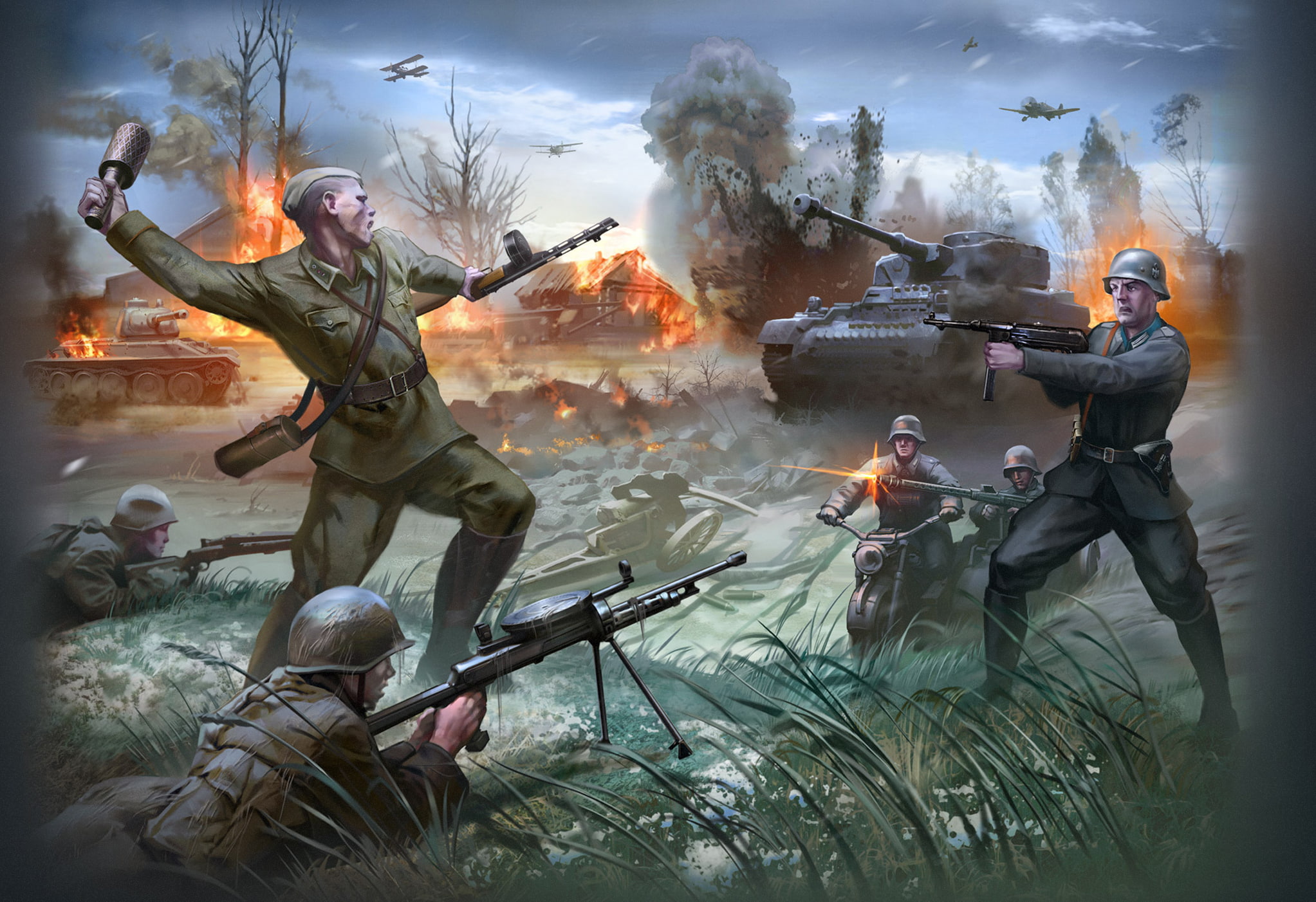soviet, military, german, 1080P, aircraft, union, war, battle, tanks, russian, soldiers, HD Wallpaper