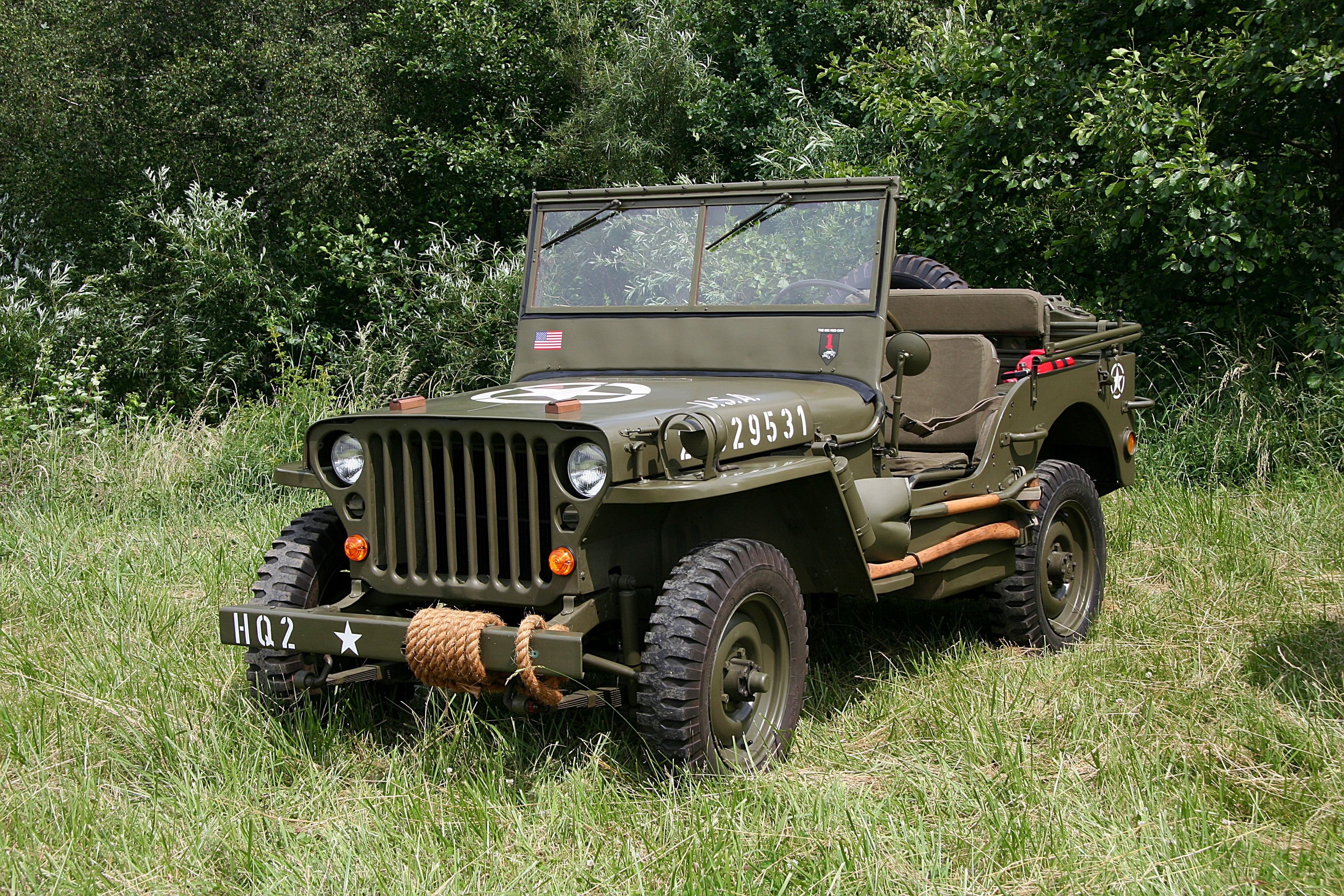 ww2, military, 2K, retro, jeep, willys, HD Wallpaper
