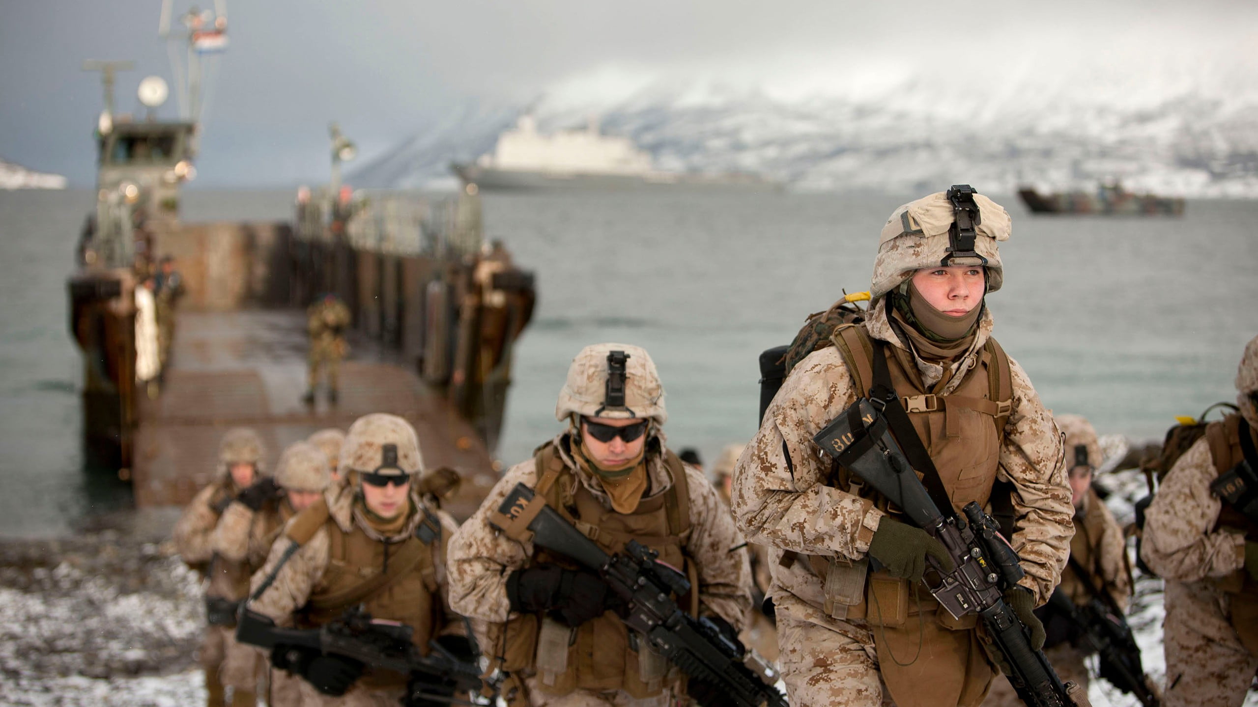 day, s, armed forces, young adult, digital, military, group of people, shirt, beach, Norway, men, waist up, soldier, people, snow, young men, nature, United States Army, HD Wallpaper
